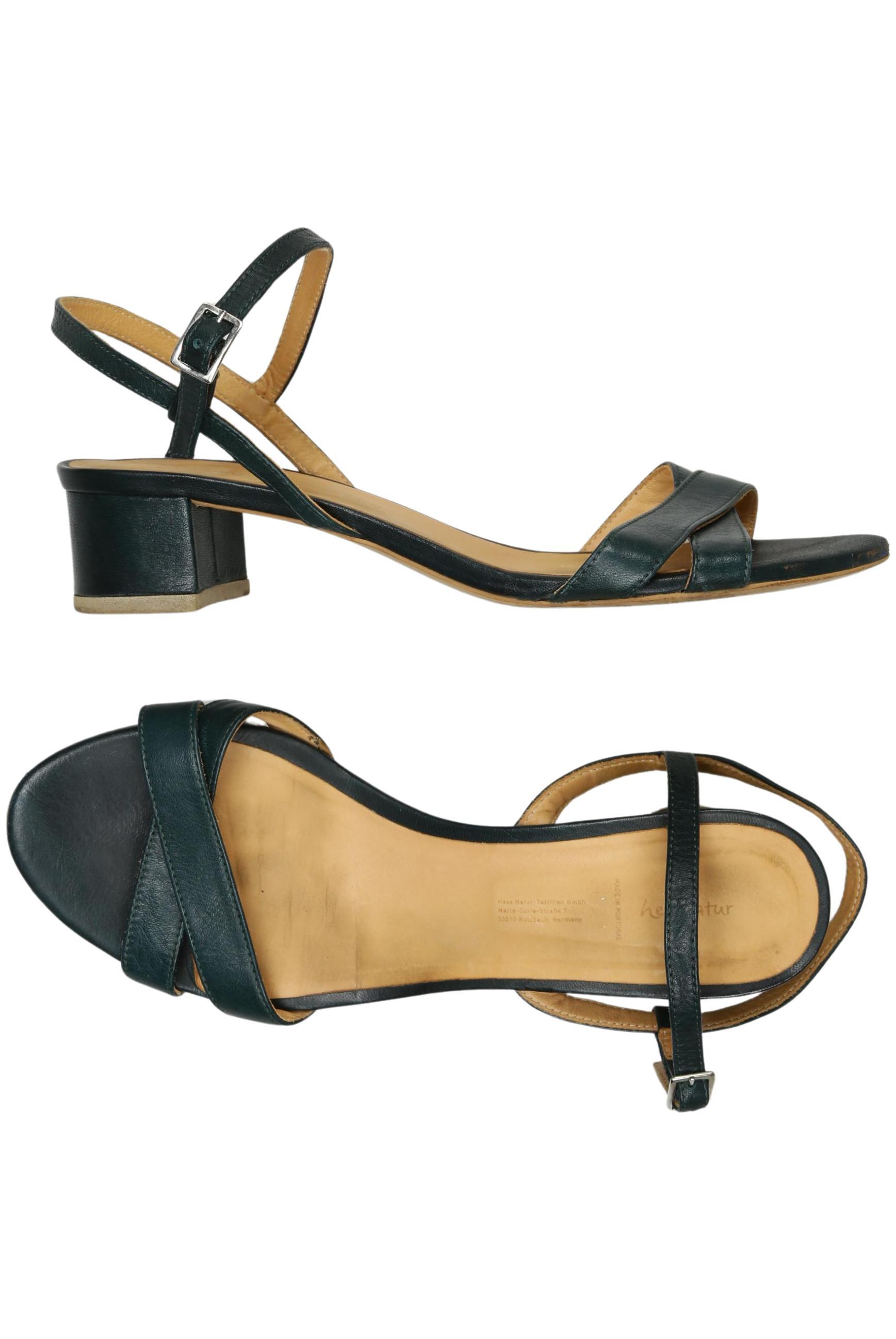 

hessnatur Damen Sandale, grün, Gr. 40