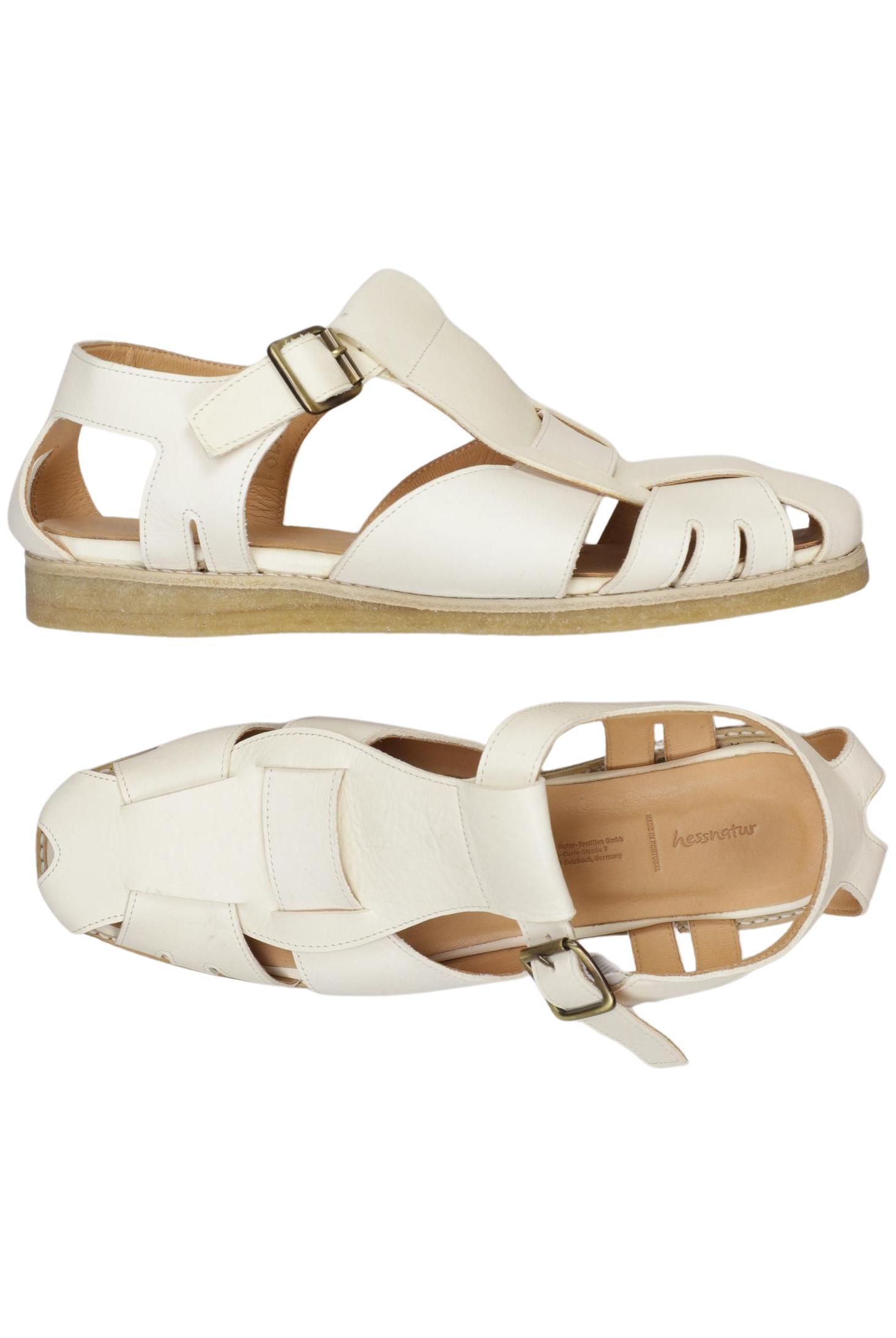 

hessnatur Damen Sandale, cremeweiß, Gr. 41