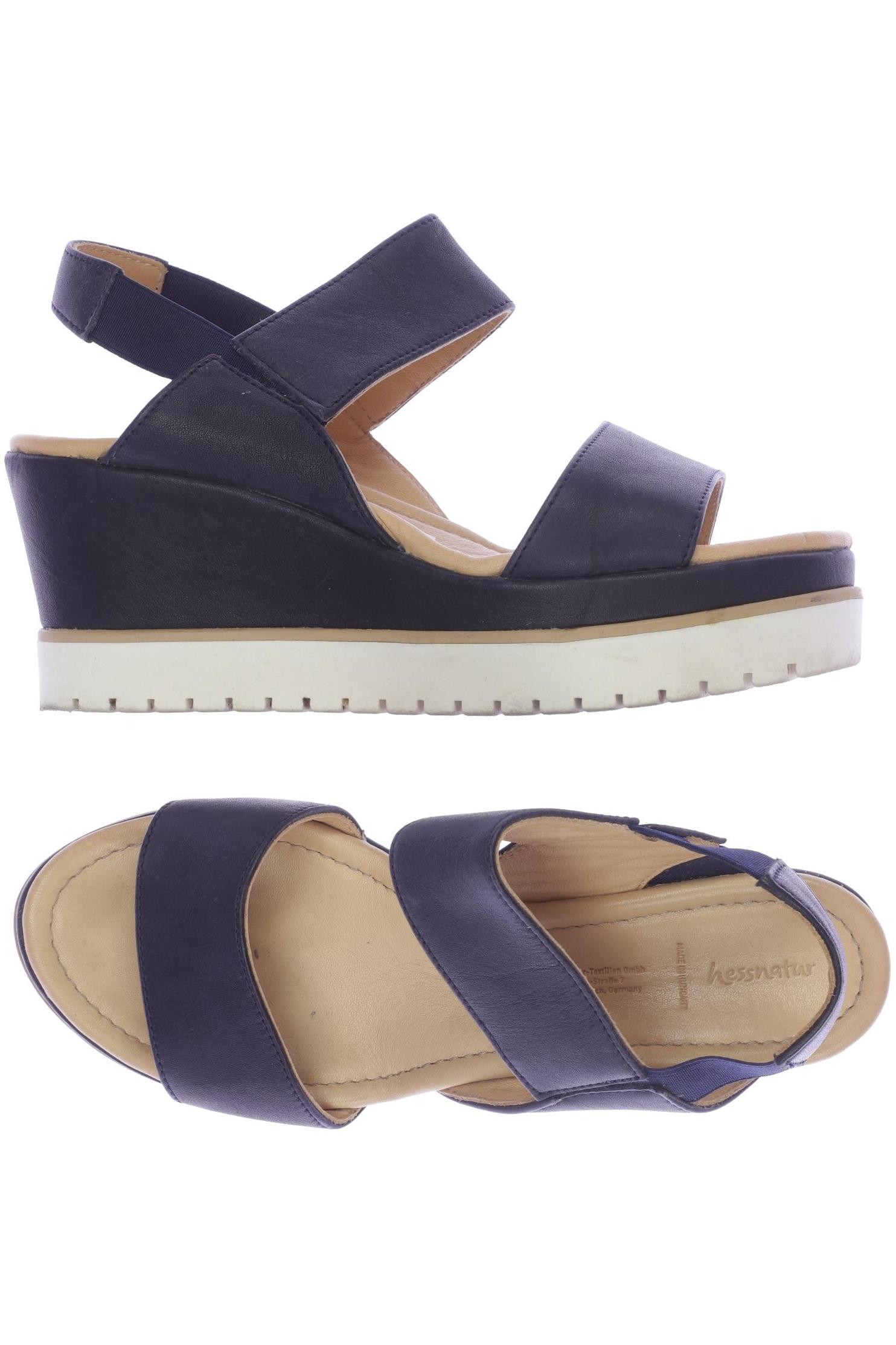 

hessnatur Damen Sandale, marineblau