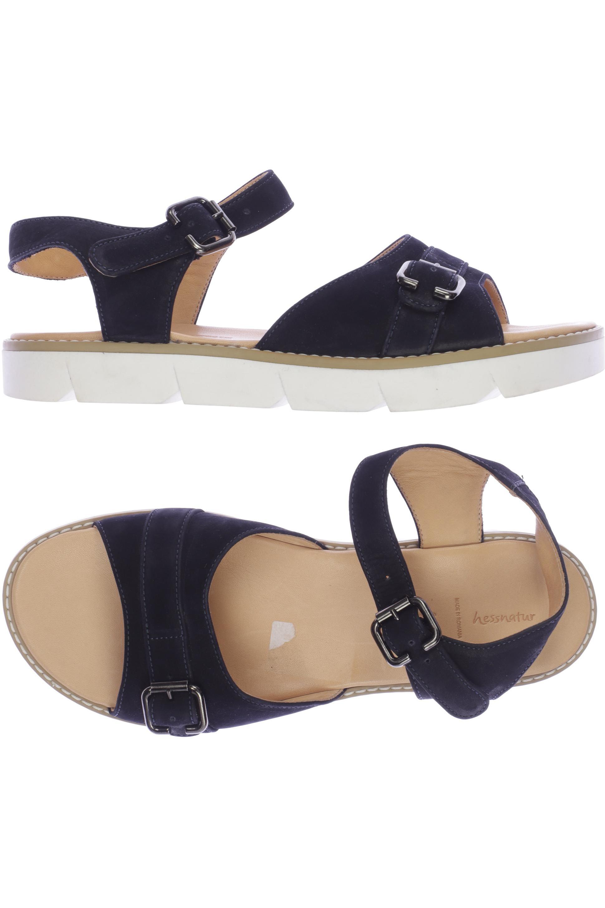 

hessnatur Damen Sandale, marineblau, Gr. 41