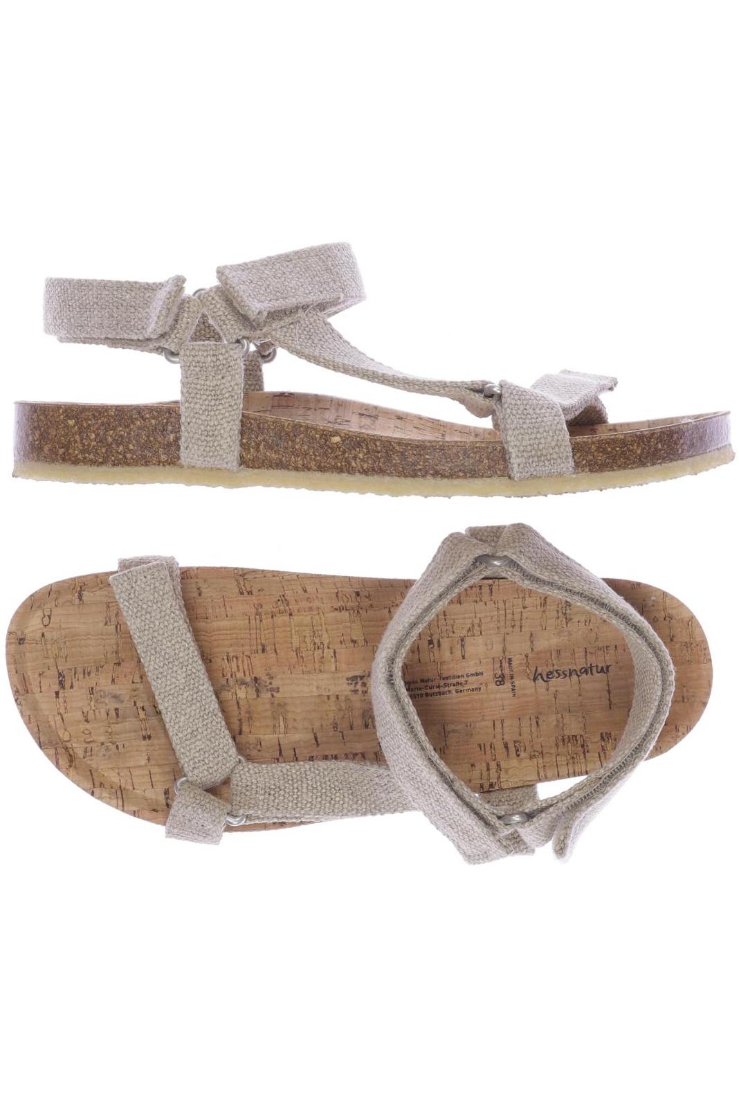 

hessnatur Damen Sandale, beige, Gr. 38