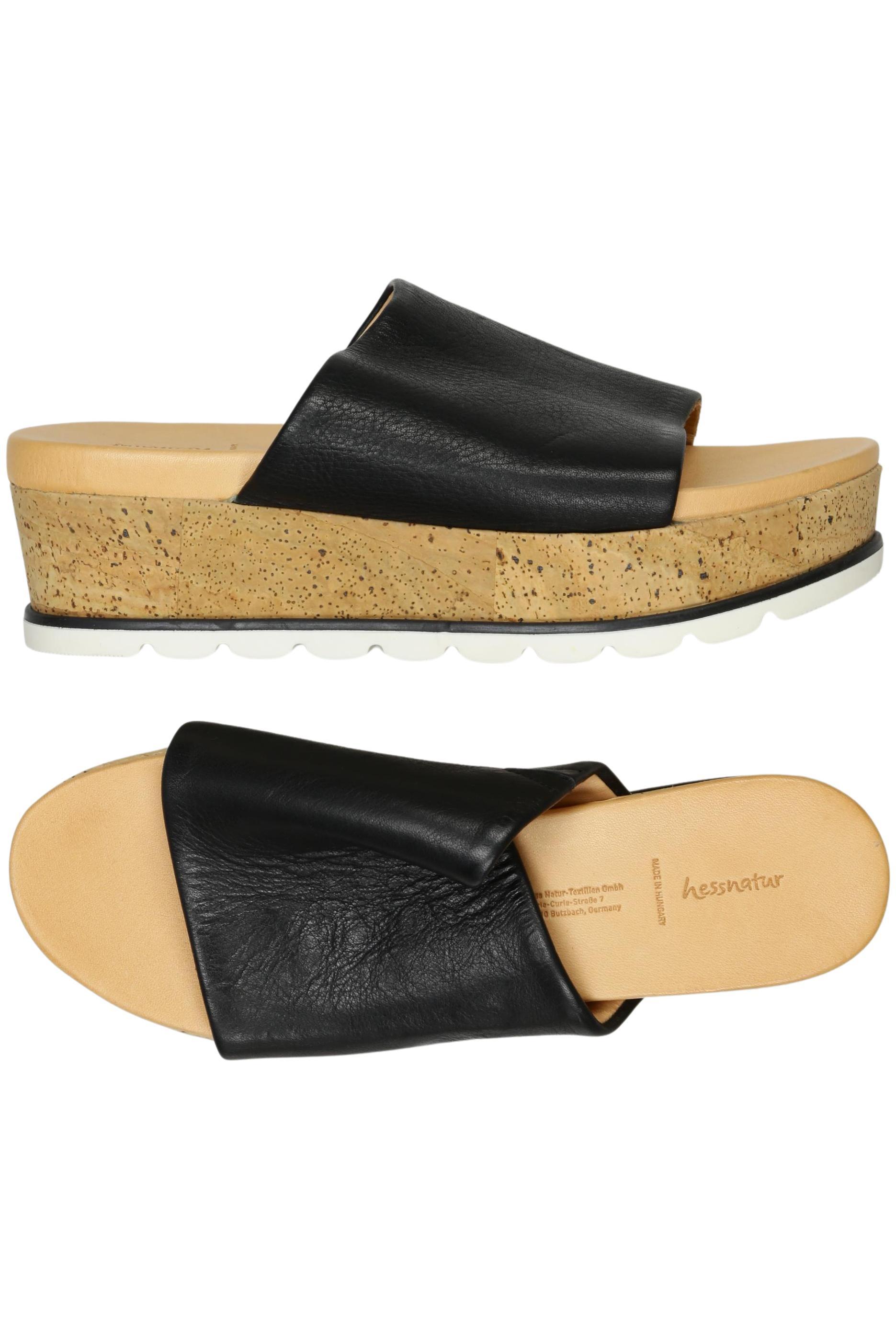 

hessnatur Damen Sandale, schwarz, Gr. 39