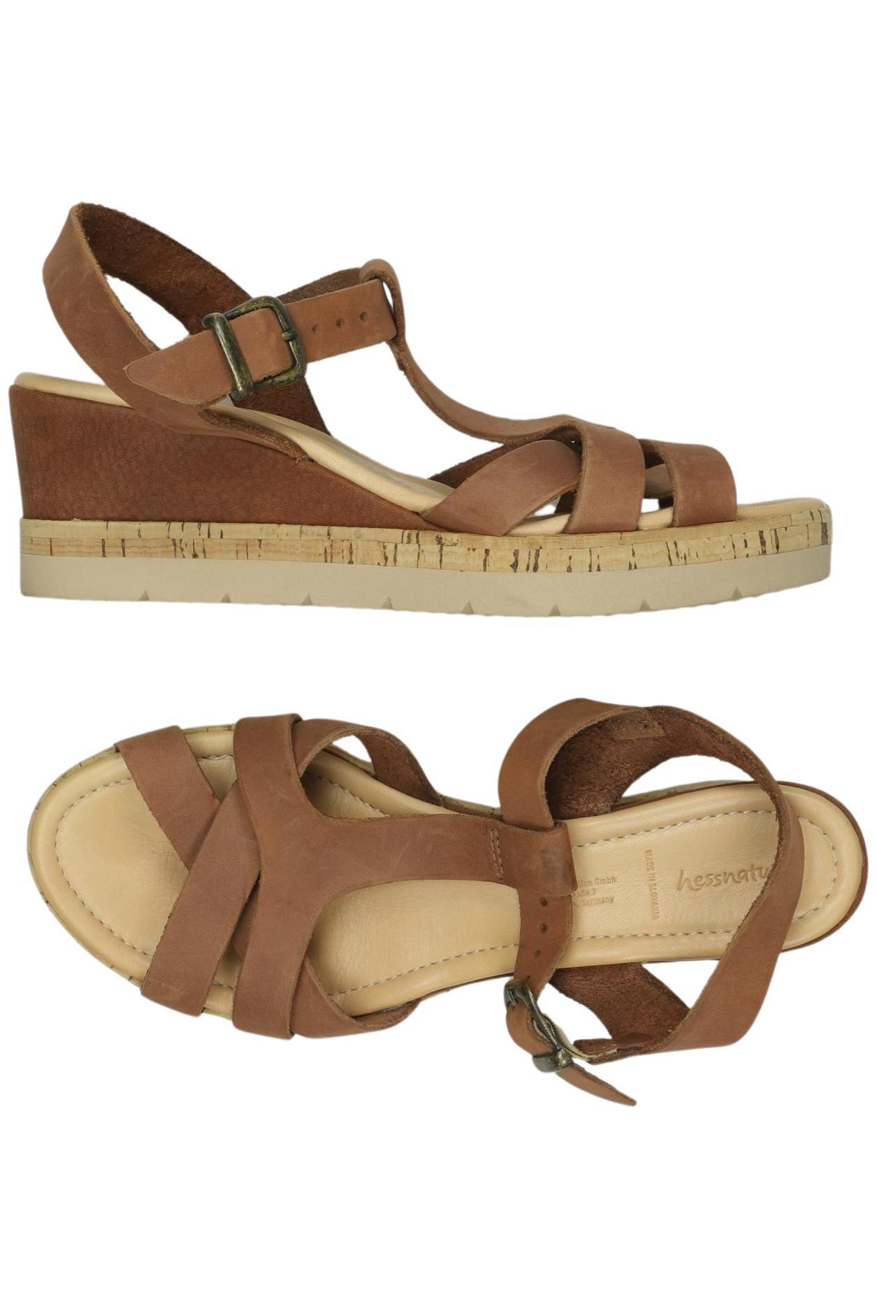 

hessnatur Damen Sandale, braun, Gr. 37