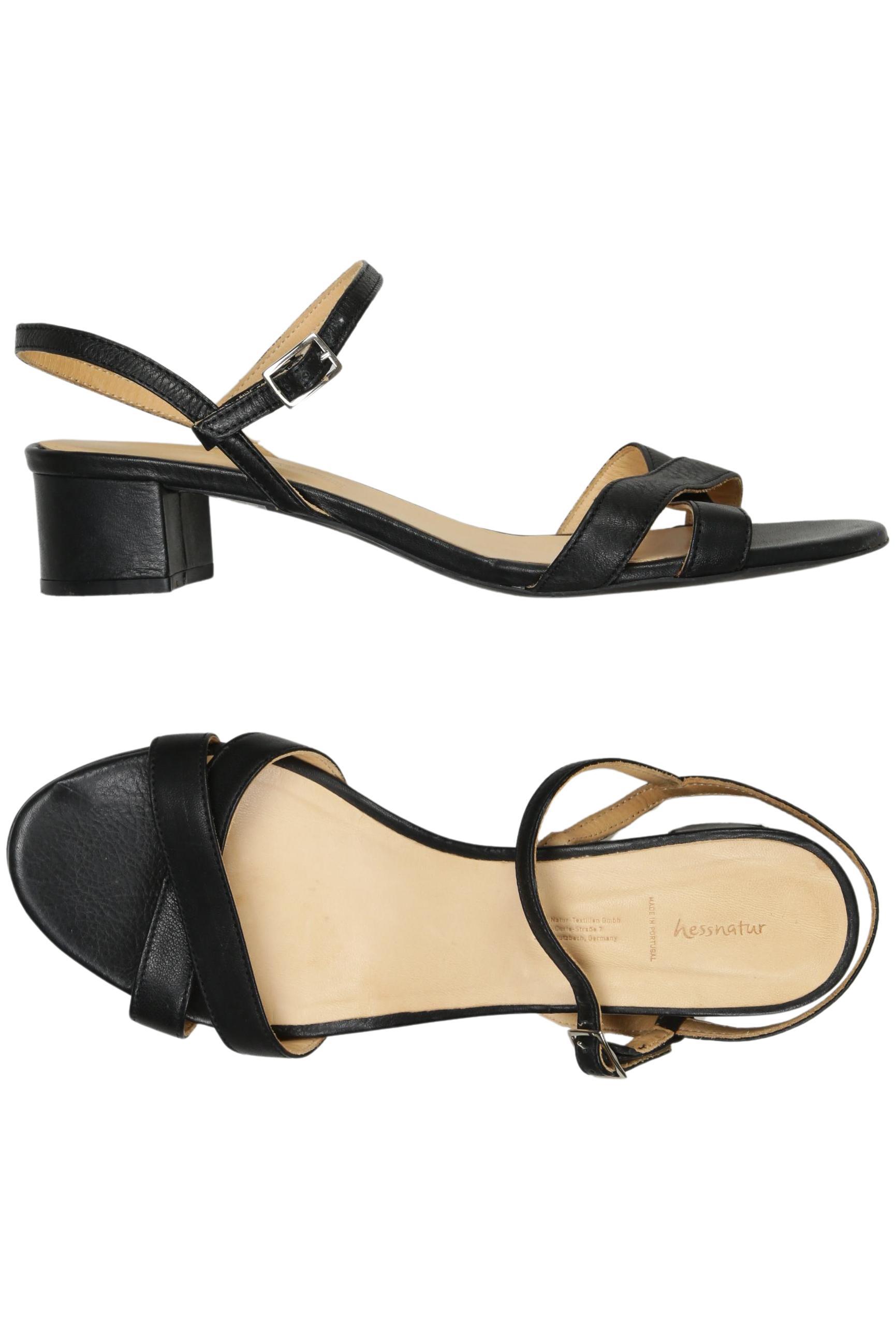 

hessnatur Damen Sandale, schwarz, Gr. 41