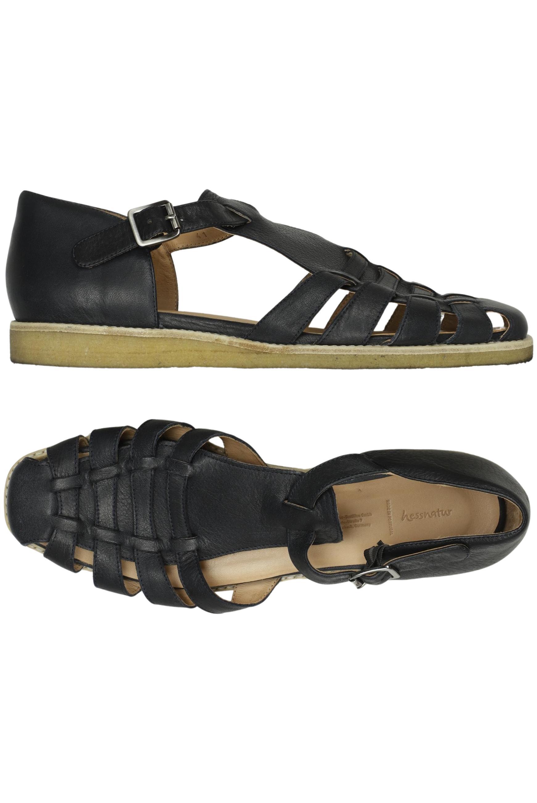 

hessnatur Damen Sandale, schwarz, Gr. 41