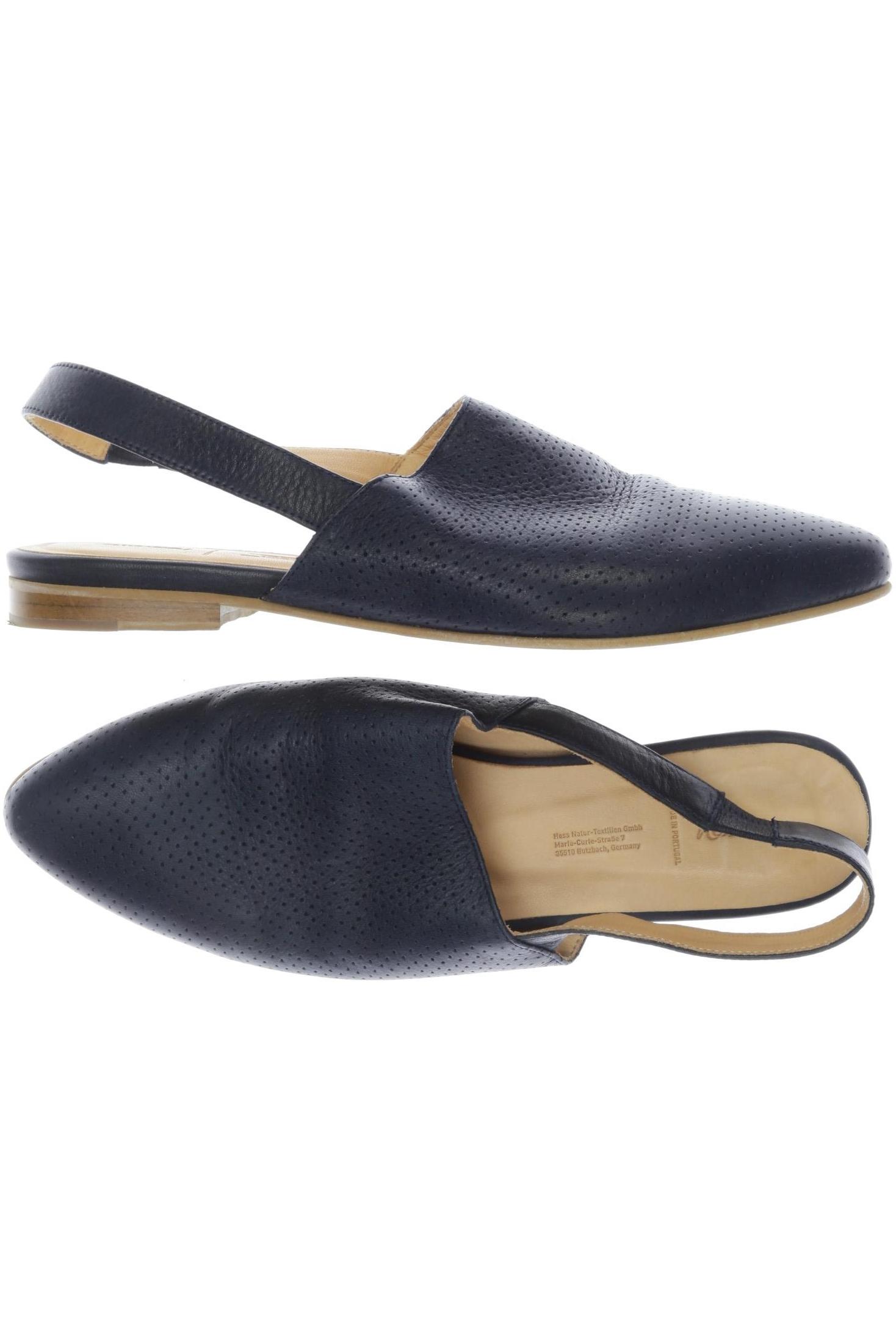 

hessnatur Damen Sandale, marineblau, Gr. 38