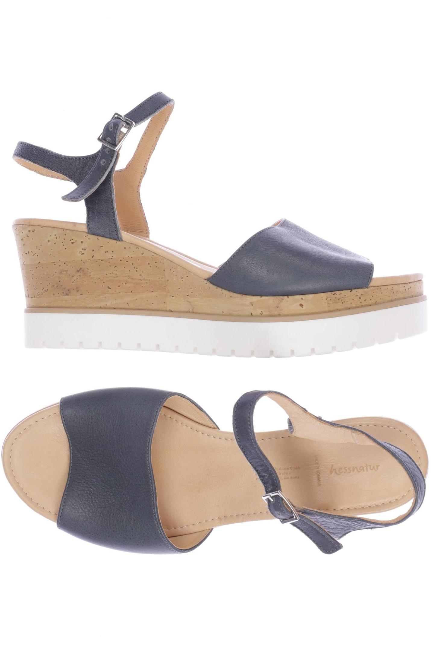 

hessnatur Damen Sandale, blau