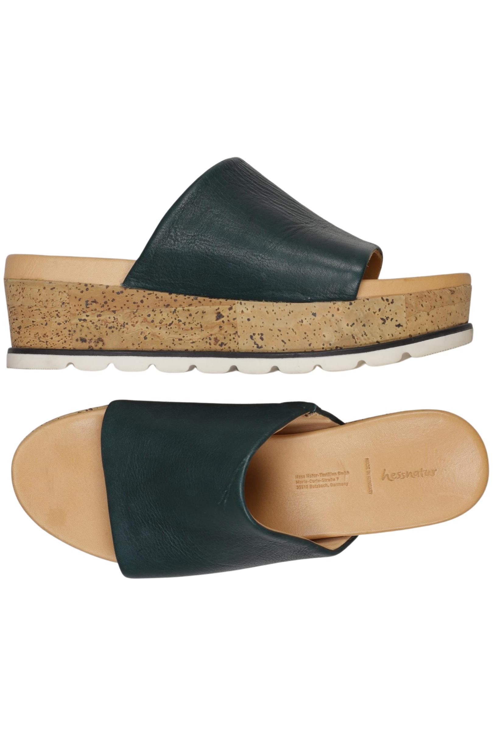 

hessnatur Damen Sandale, grün, Gr. 39