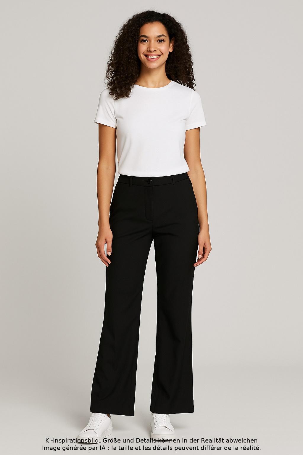 

hessnatur Damen Stoffhose, schwarz, Gr. 0