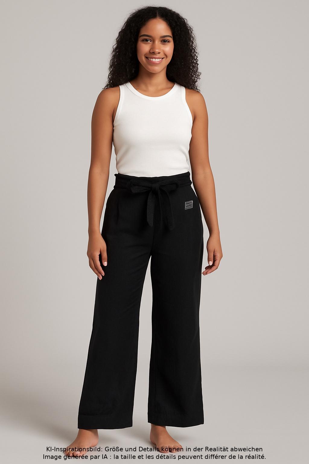 

hessnatur Damen Stoffhose, schwarz, Gr. 34