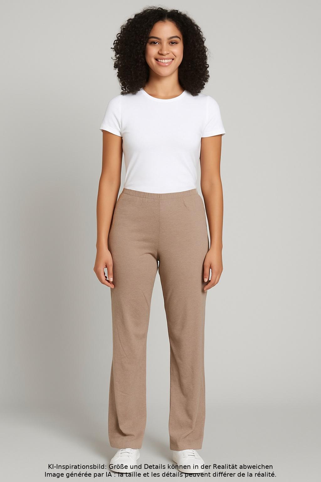 

hessnatur Damen Stoffhose, beige, Gr. 36