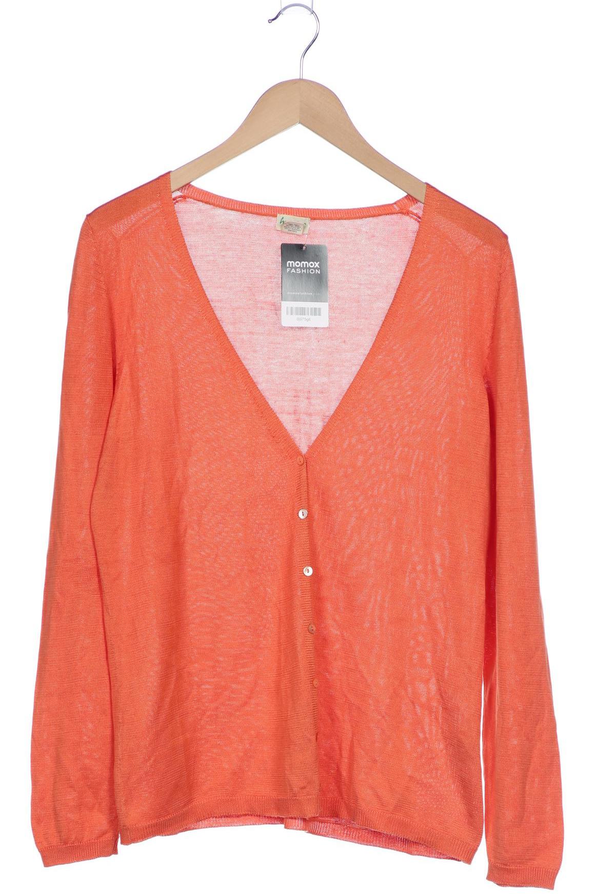 

hessnatur Damen Strickjacke, orange, Gr. 40