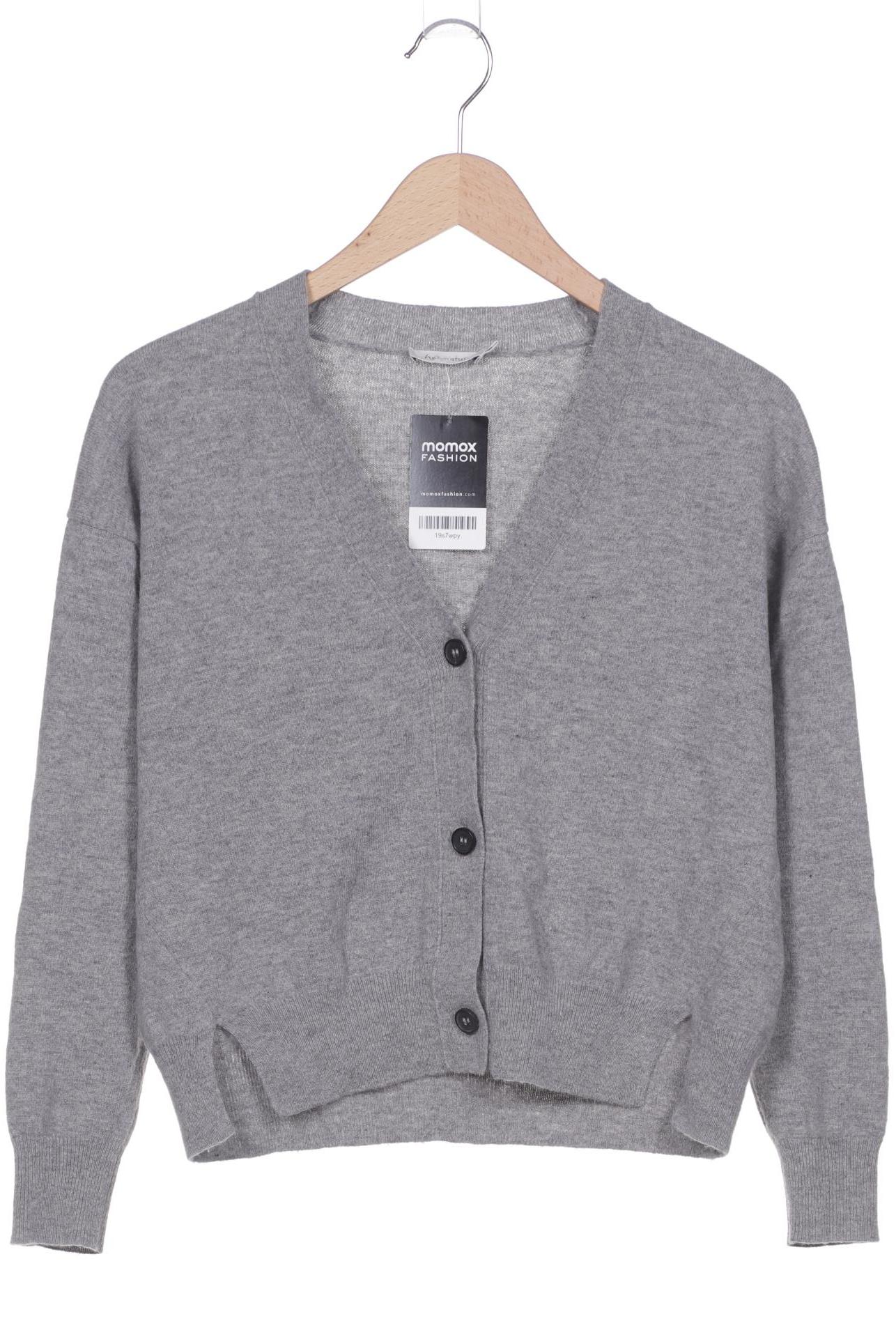 

hessnatur Damen Strickjacke, grau, Gr. 34