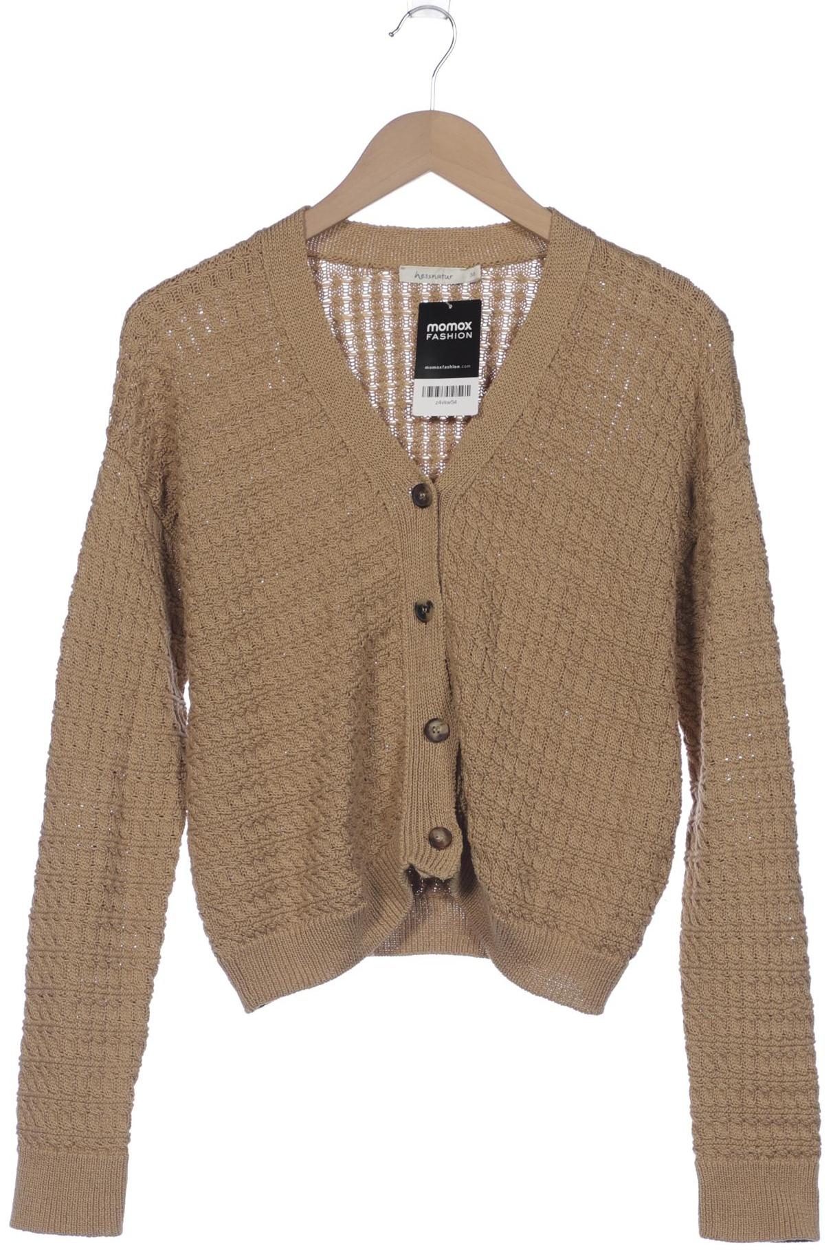 

hessnatur Damen Strickjacke, beige, Gr. 38