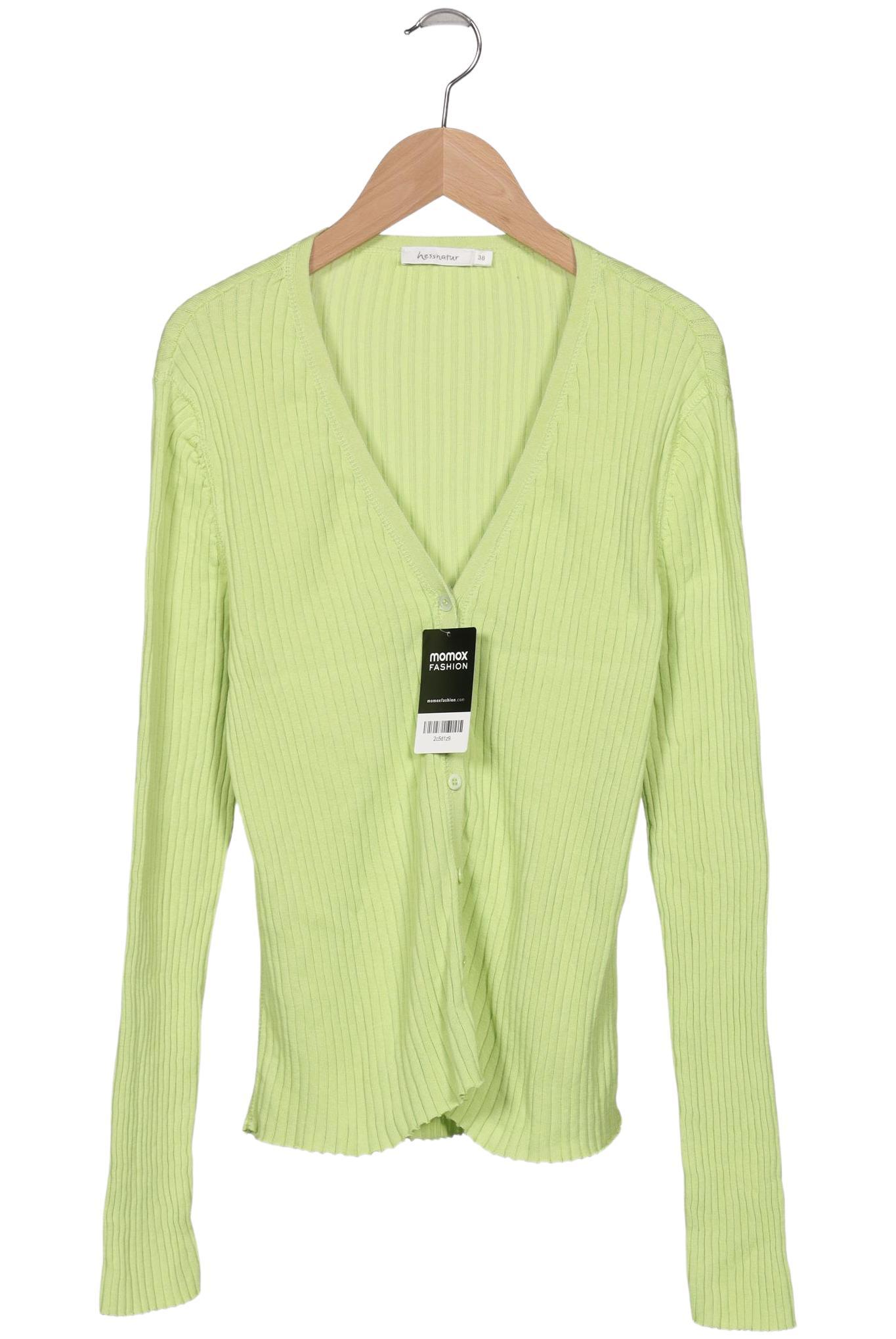

hessnatur Damen Strickjacke, hellgrün, Gr. 38