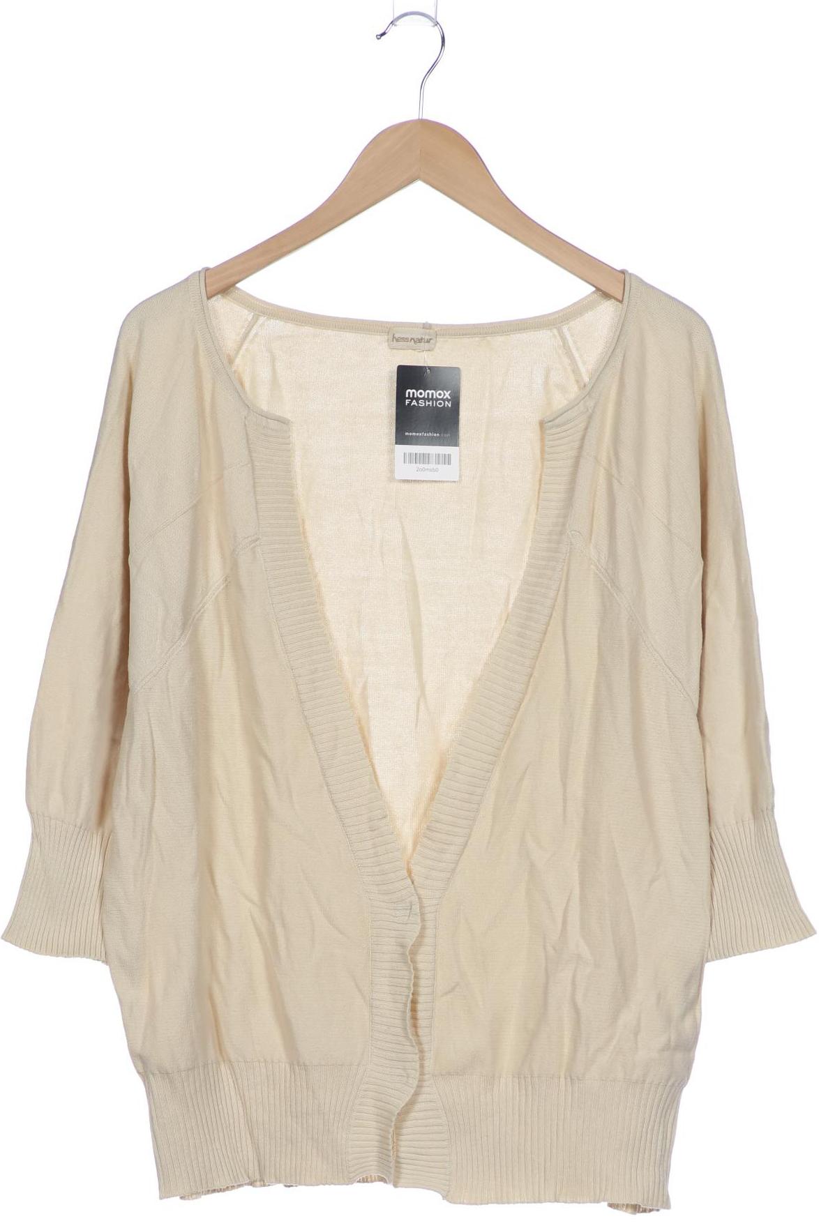 

hessnatur Damen Strickjacke, beige, Gr. 44