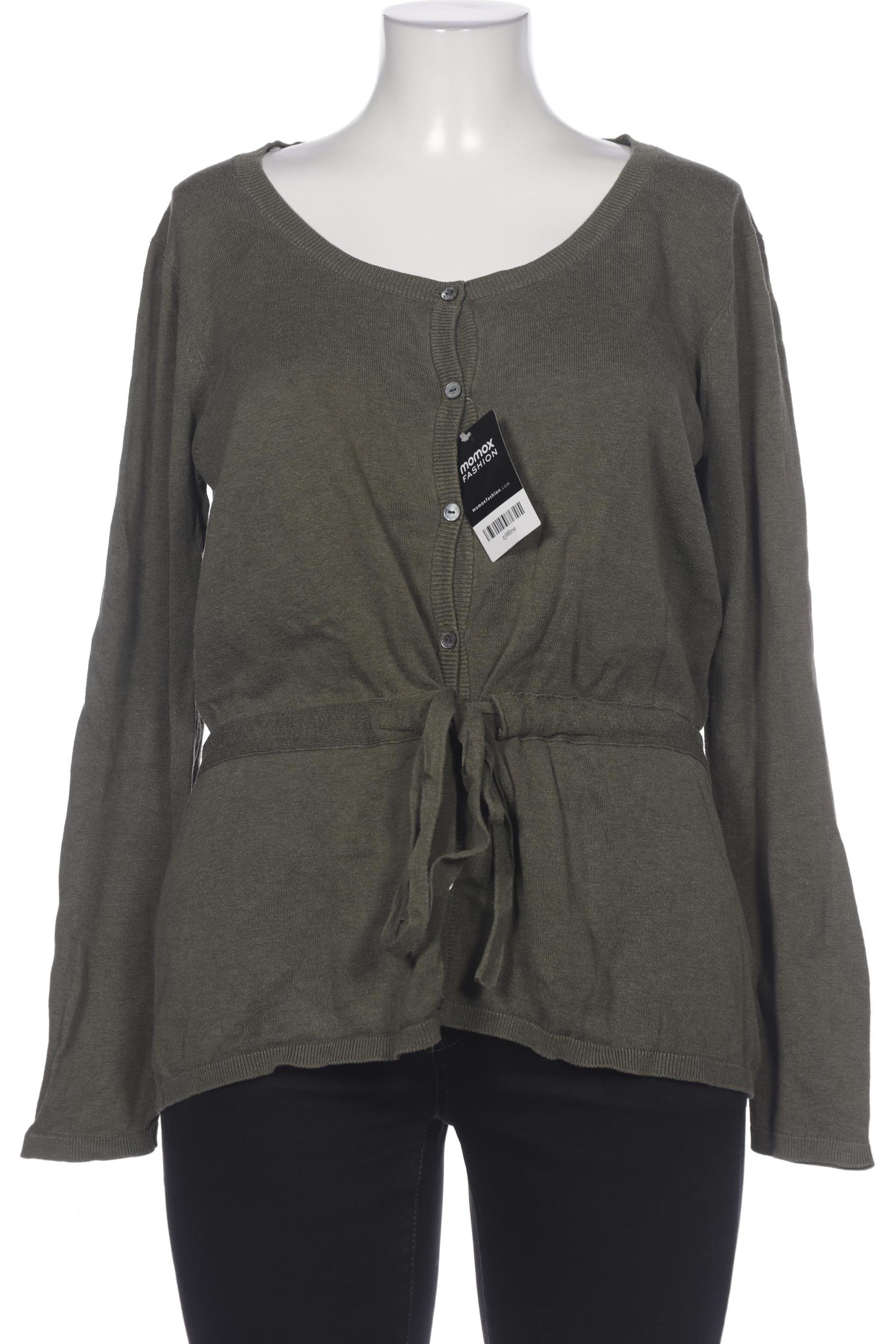 

hessnatur Damen Strickjacke, grün, Gr. 44