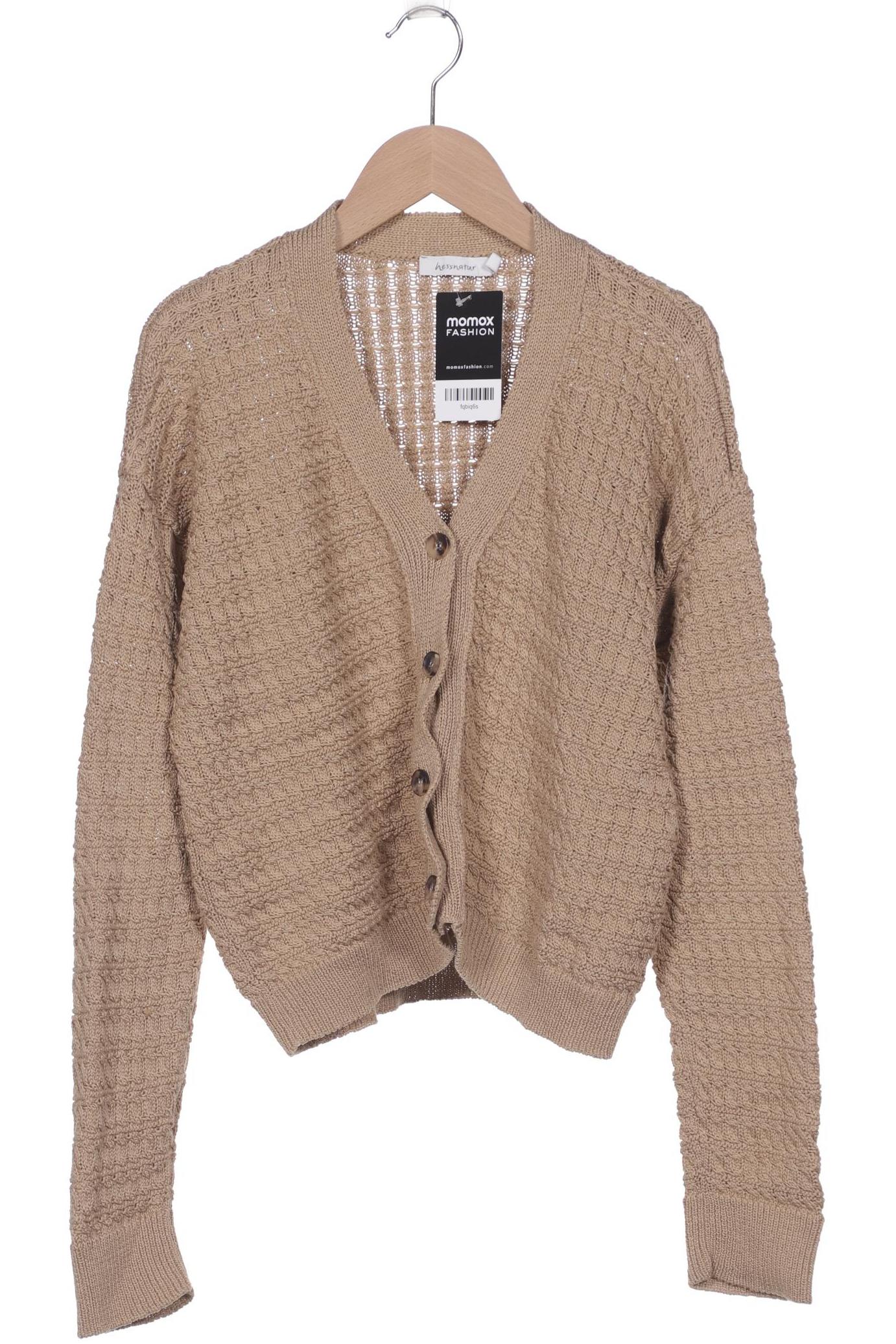 

hessnatur Damen Strickjacke, braun, Gr. 38