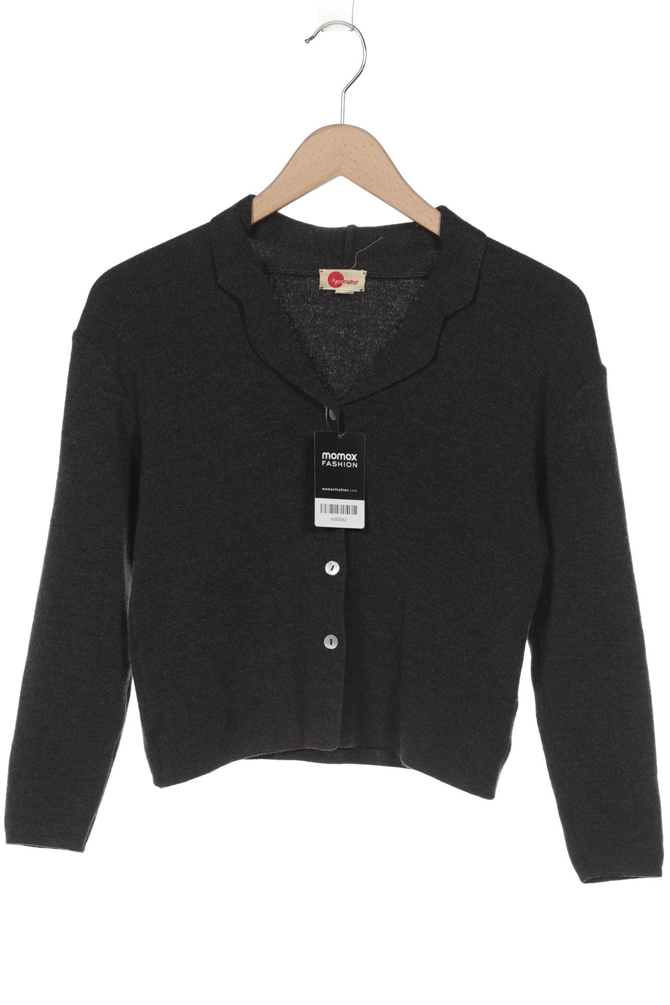 

hessnatur Damen Strickjacke, grau, Gr. 34