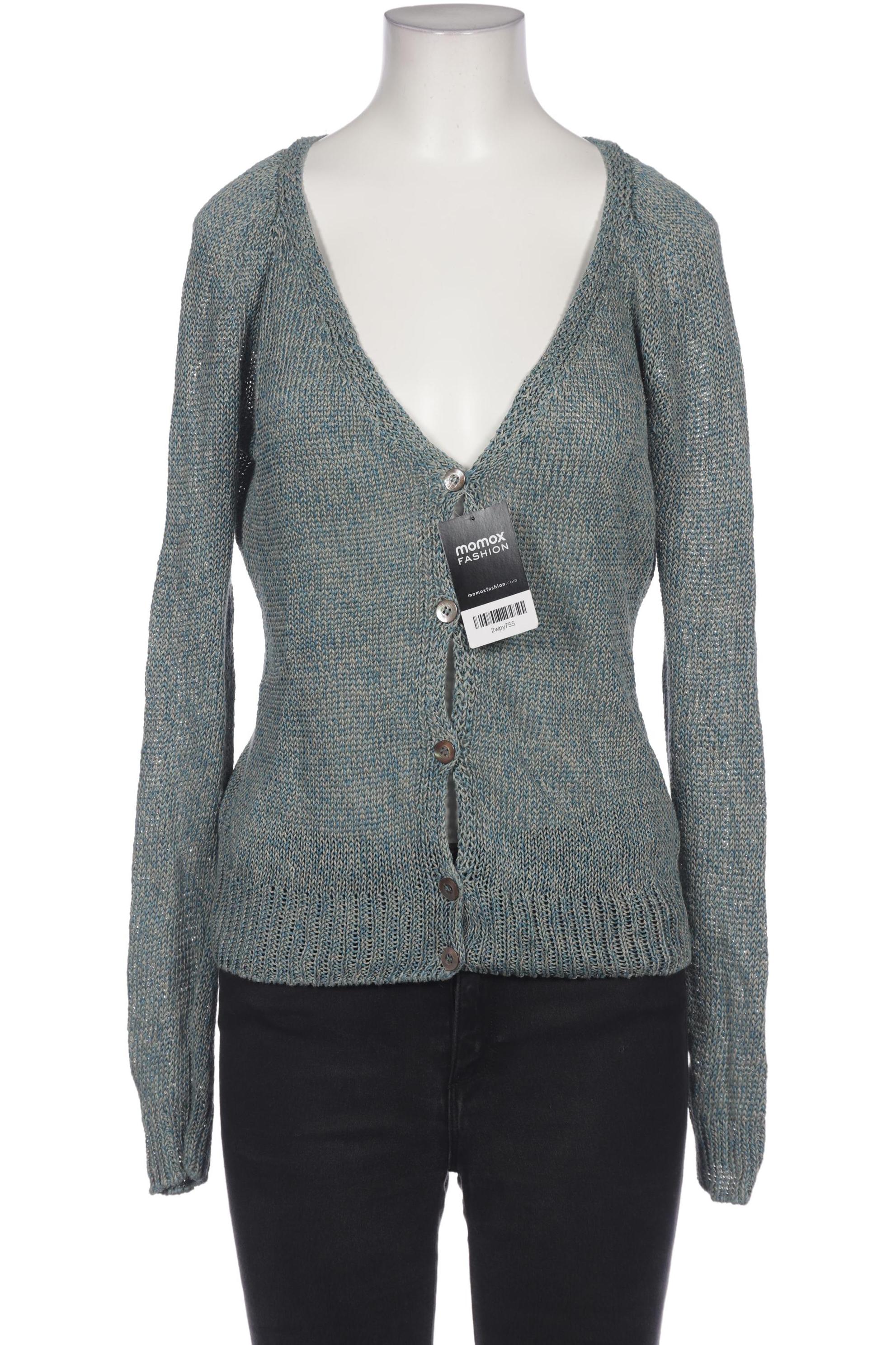 

hessnatur Damen Strickjacke, türkis, Gr. 36
