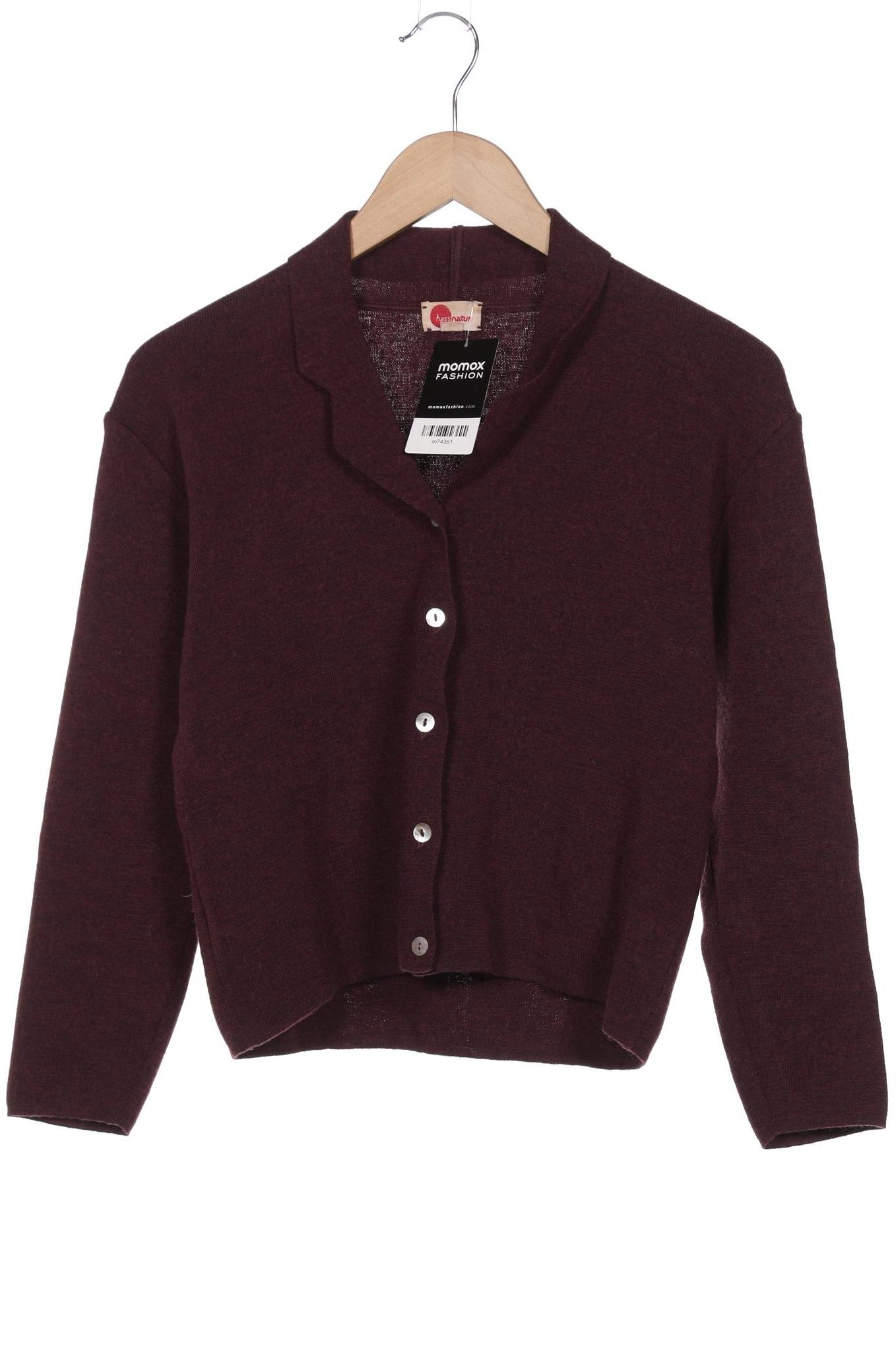 

hessnatur Damen Strickjacke, bordeaux, Gr. 38