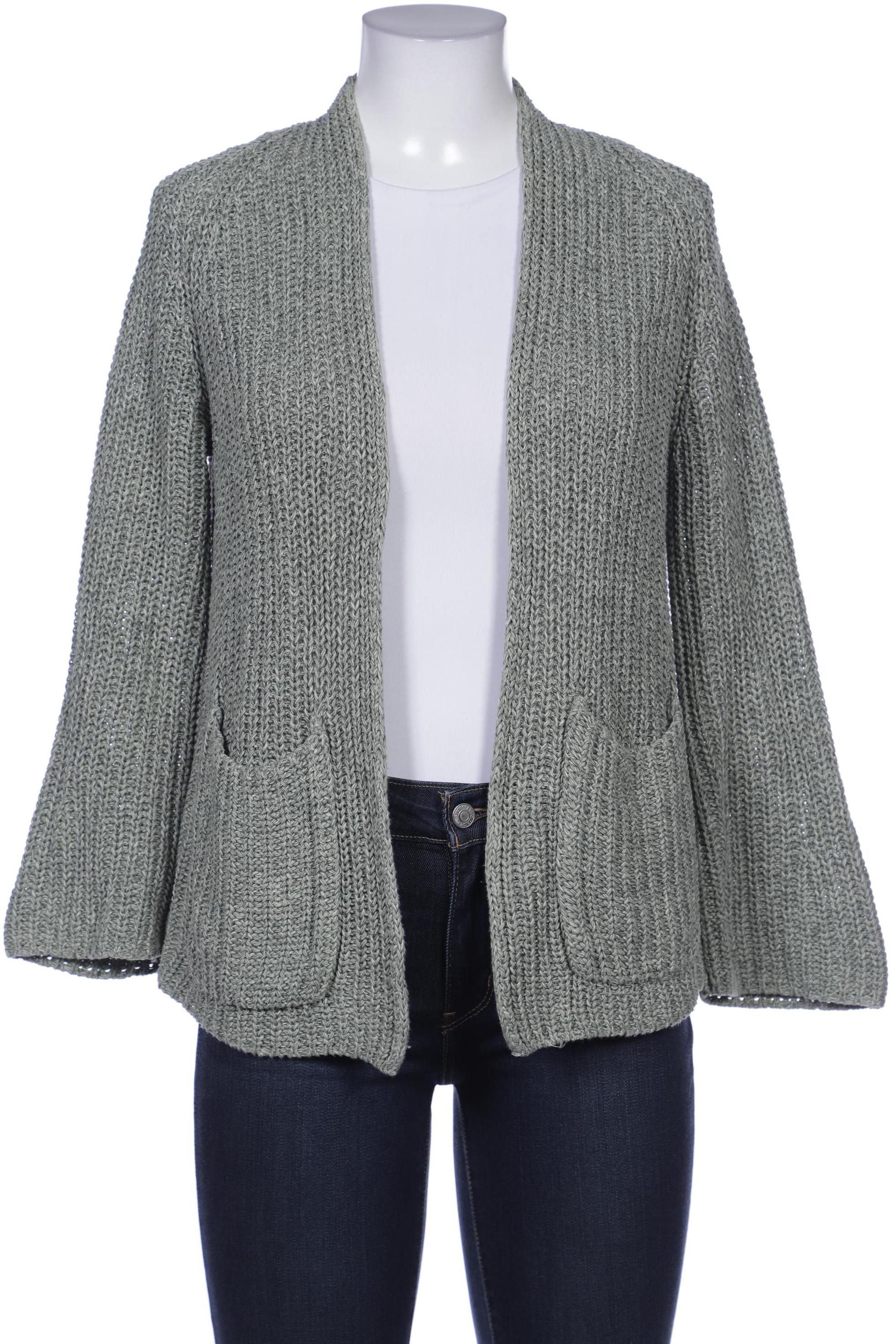 

hessnatur Damen Strickjacke, grün, Gr. 36