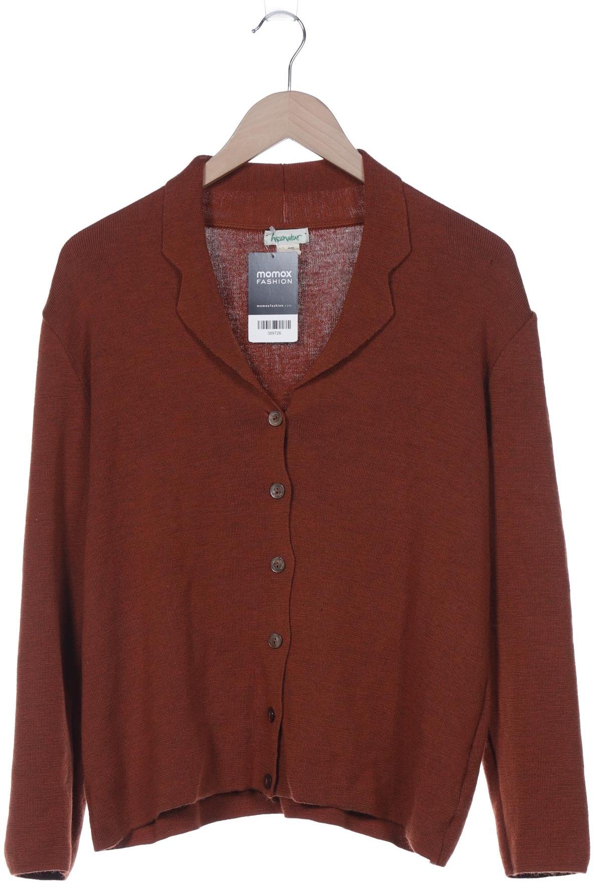 

hessnatur Damen Strickjacke, orange, Gr. 44