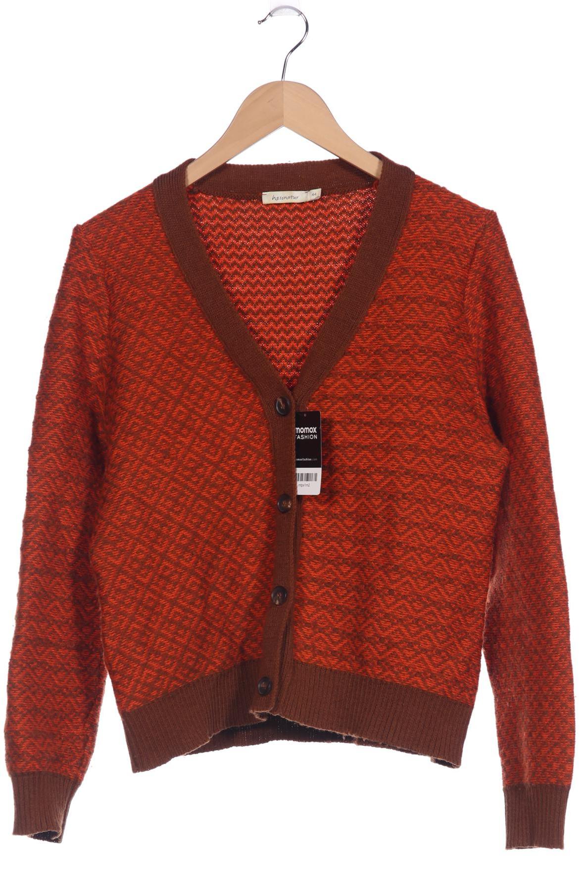 

hessnatur Damen Strickjacke, orange, Gr. 44