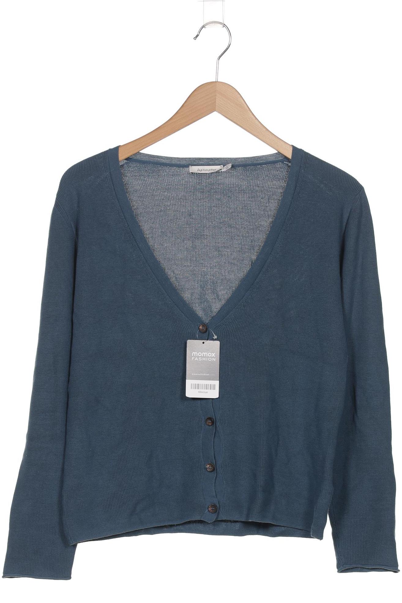 

hessnatur Damen Strickjacke, blau, Gr. 36