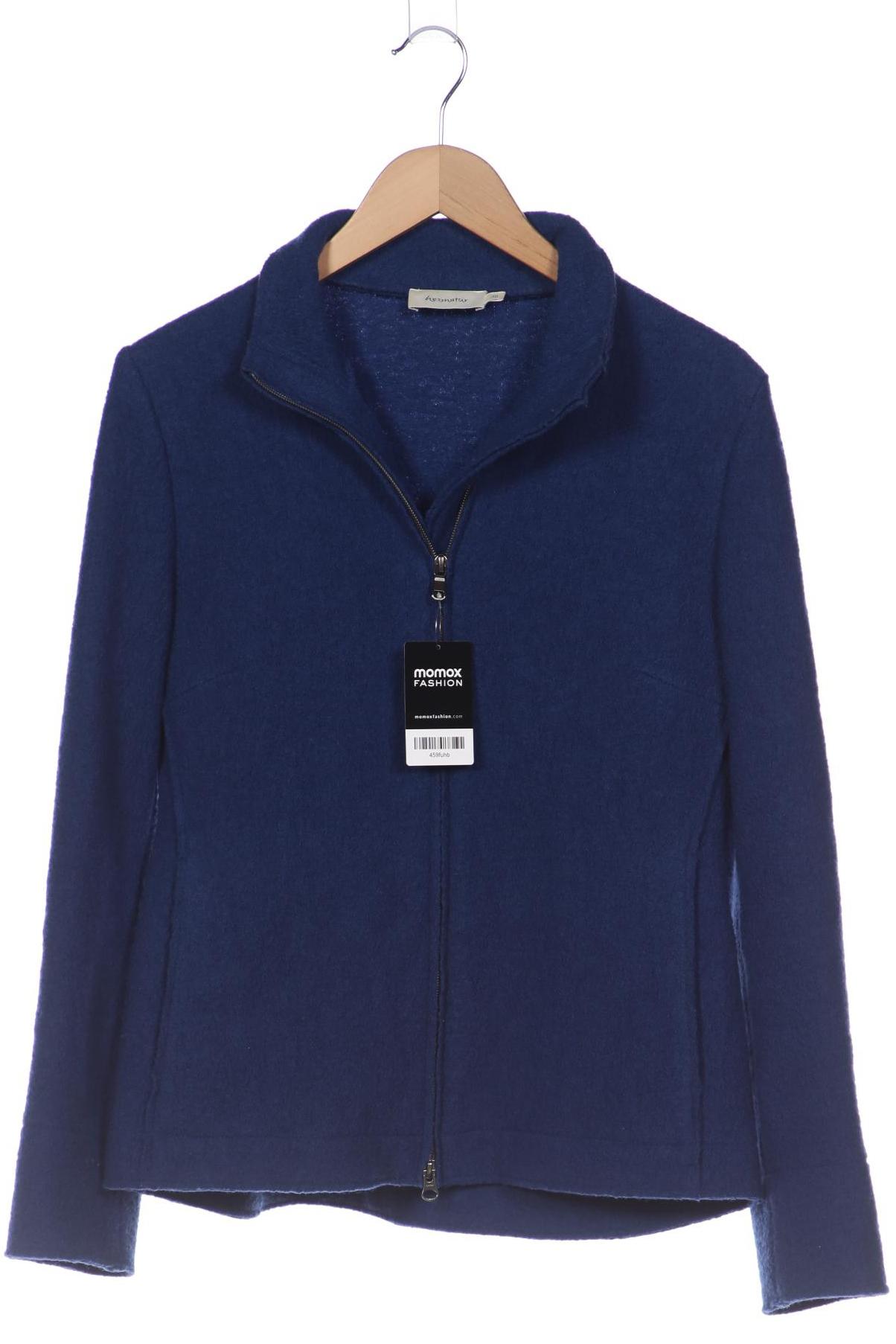 

hessnatur Damen Strickjacke, blau, Gr. 38