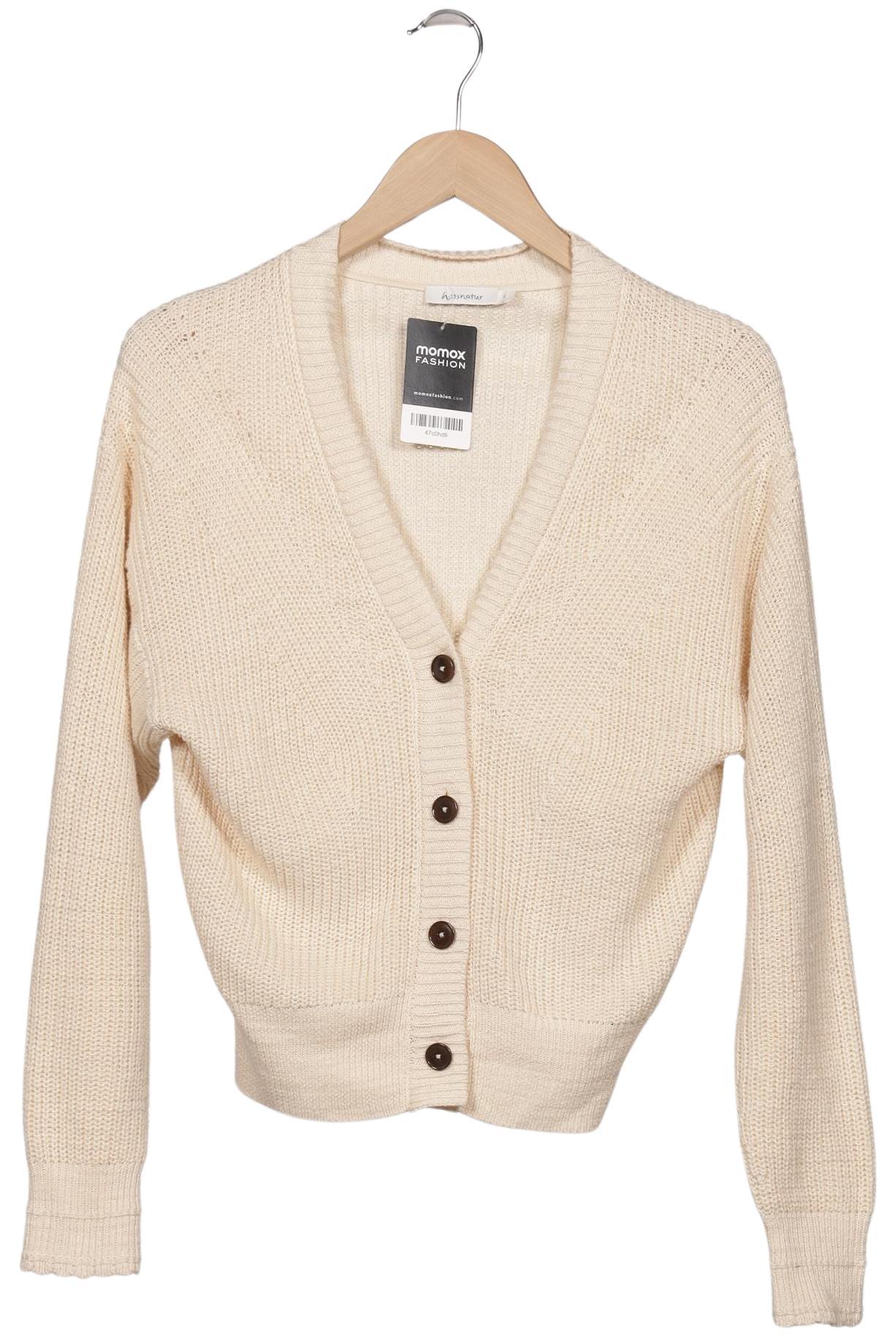 

hessnatur Damen Strickjacke, cremeweiß, Gr. 36