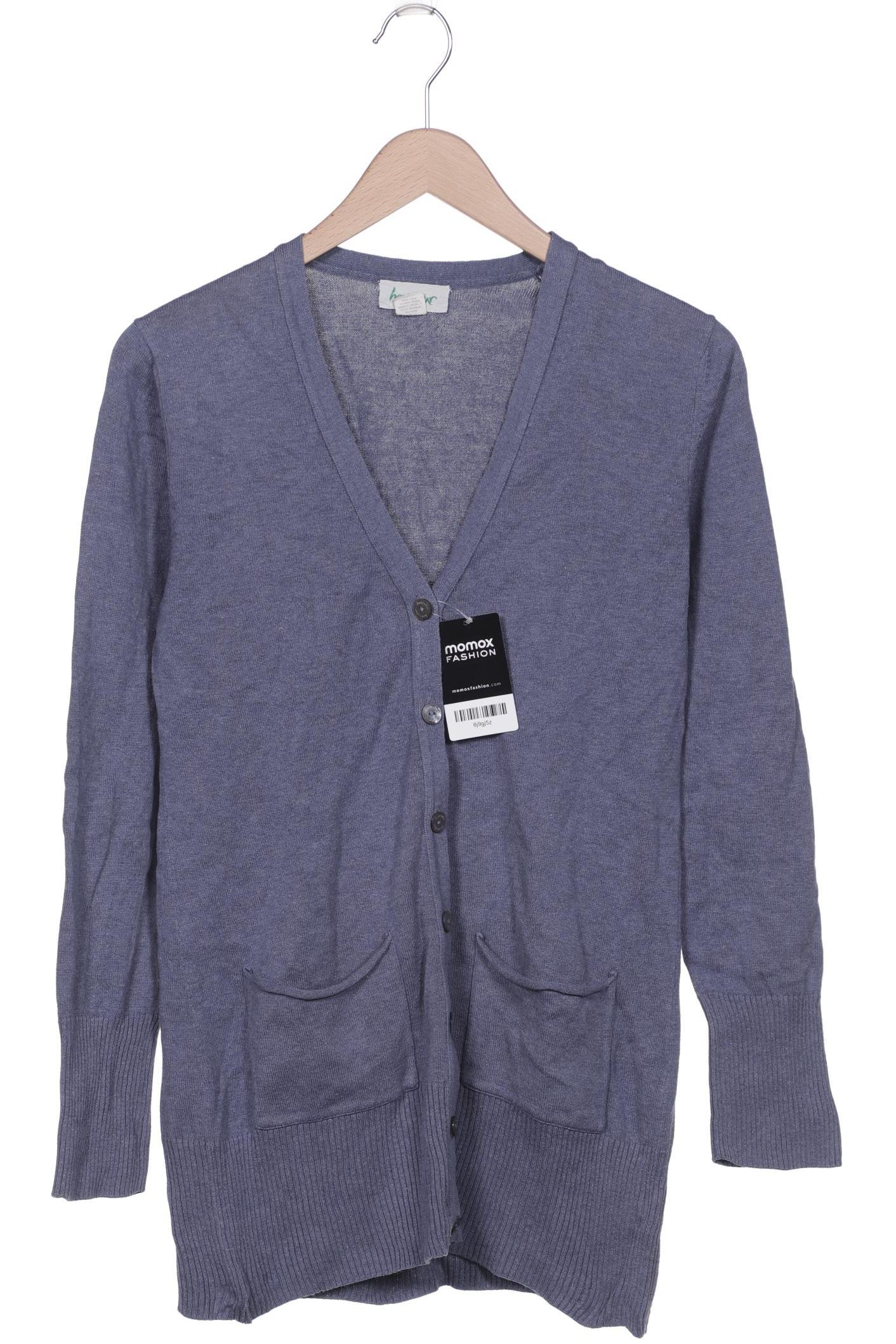 

hessnatur Damen Strickjacke, blau, Gr. 36