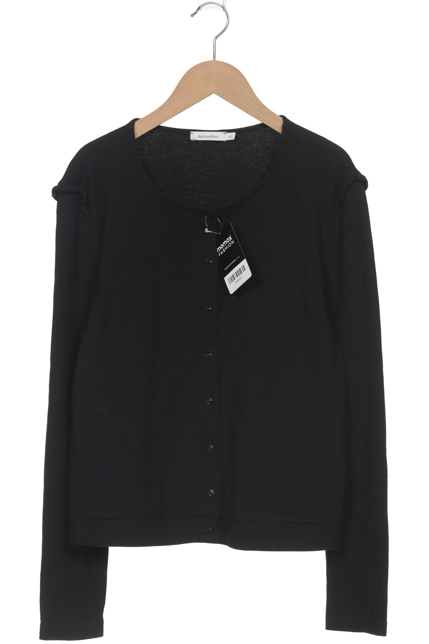 

hessnatur Damen Strickjacke, schwarz, Gr. 40