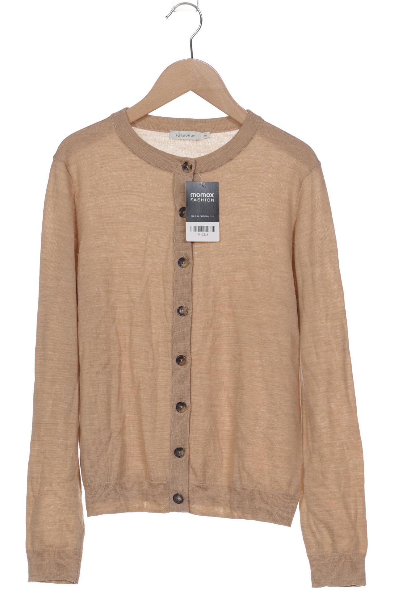 

hessnatur Damen Strickjacke, beige, Gr. 40