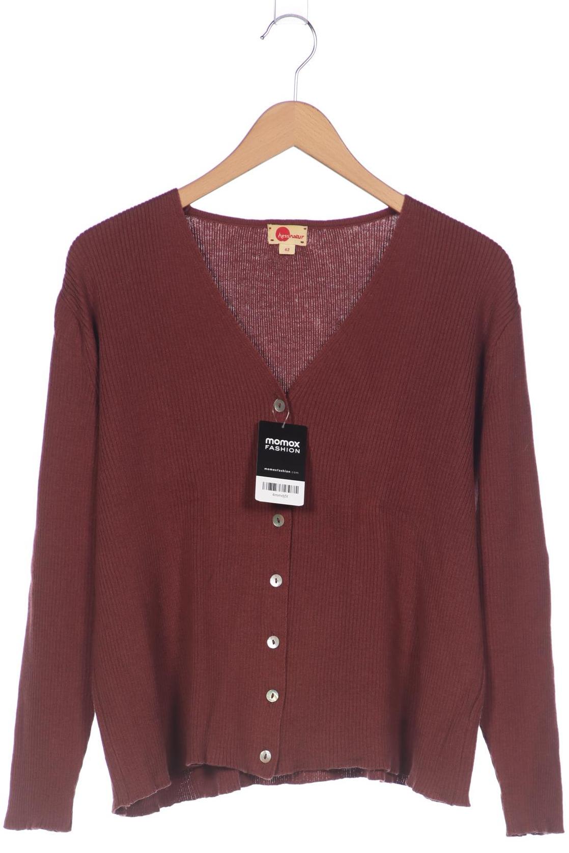 

hessnatur Damen Strickjacke, braun, Gr. 42