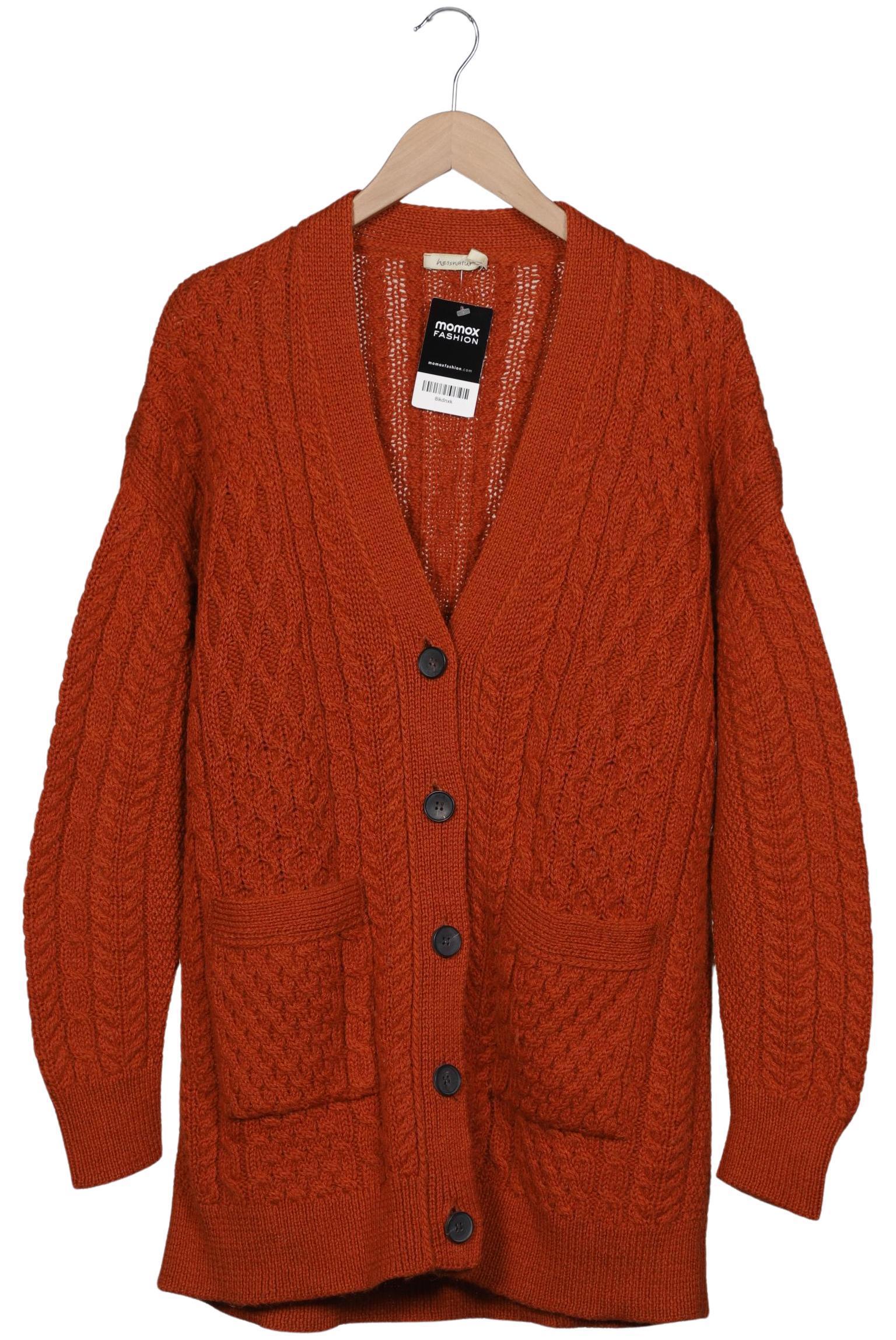 

hessnatur Damen Strickjacke, orange, Gr. 38