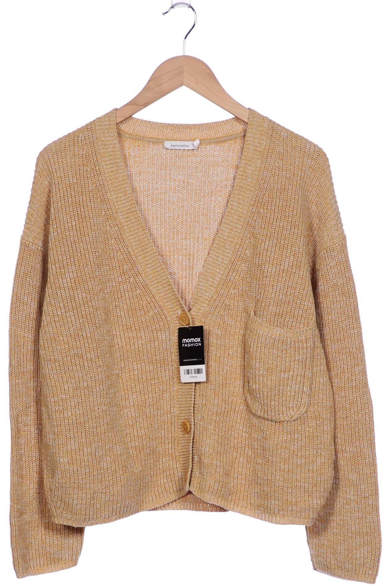 

hessnatur Damen Strickjacke, gelb, Gr. 38