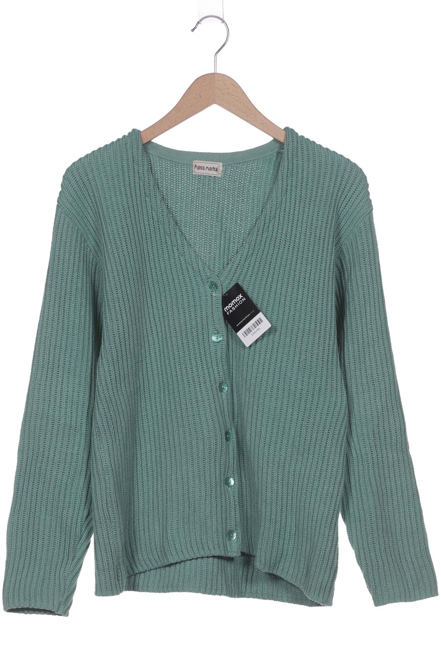 

hessnatur Damen Strickjacke, grün, Gr. 38