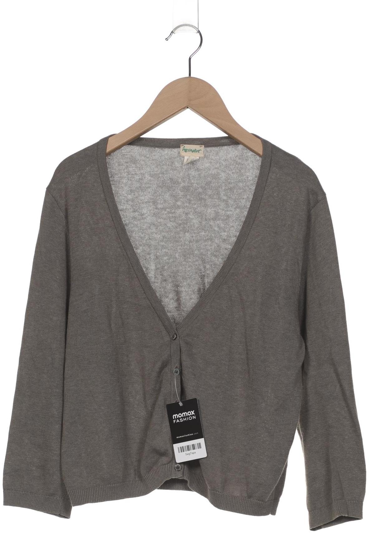 

hessnatur Damen Strickjacke, grün, Gr. 36
