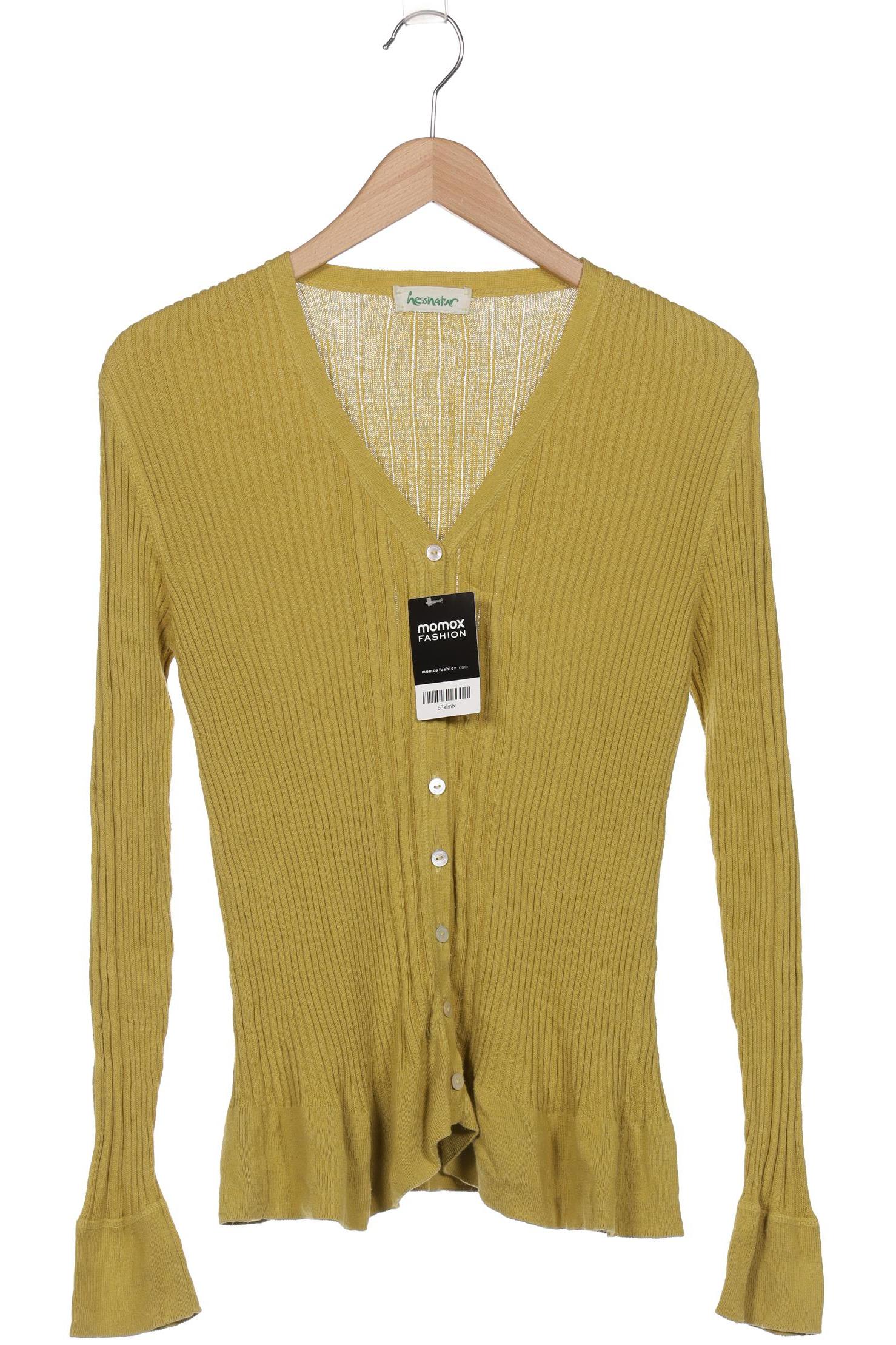 

hessnatur Damen Strickjacke, grün, Gr. 38