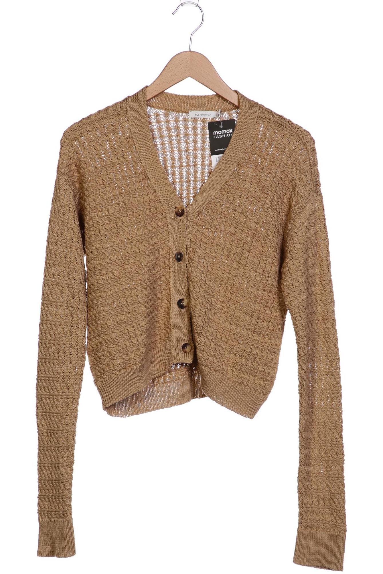 

hessnatur Damen Strickjacke, beige, Gr. 34