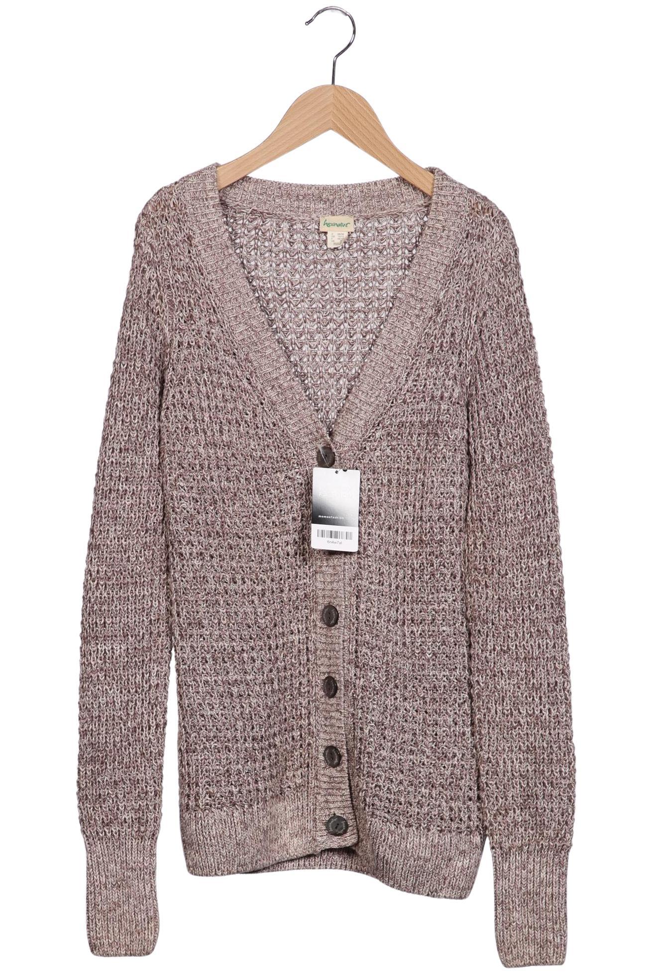 

hessnatur Damen Strickjacke, braun, Gr. 36