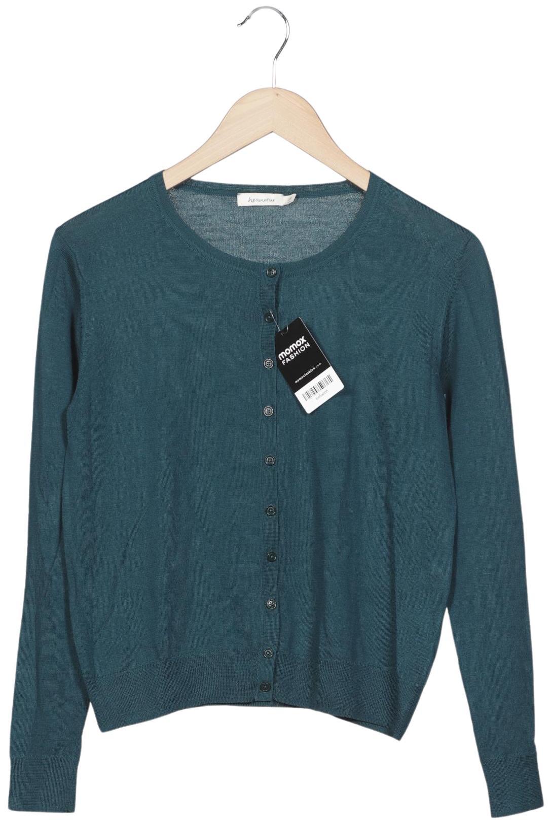 

hessnatur Damen Strickjacke, türkis, Gr. 38