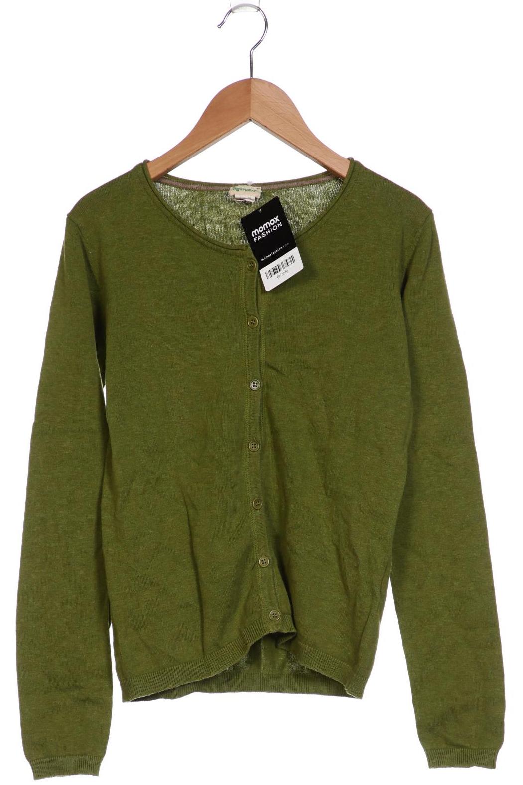 

hessnatur Damen Strickjacke, grün, Gr. 34
