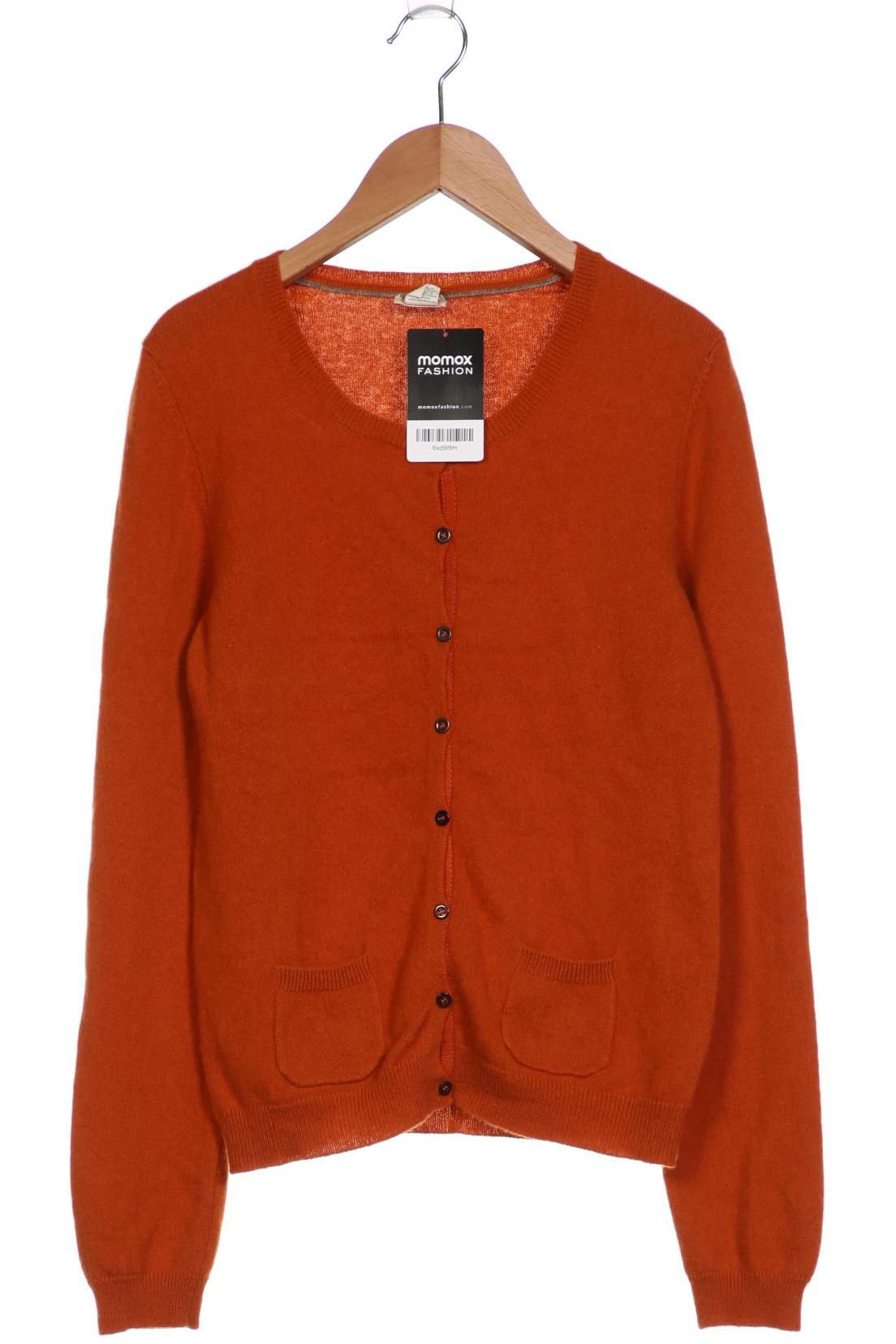 

hessnatur Damen Strickjacke, orange, Gr. 34