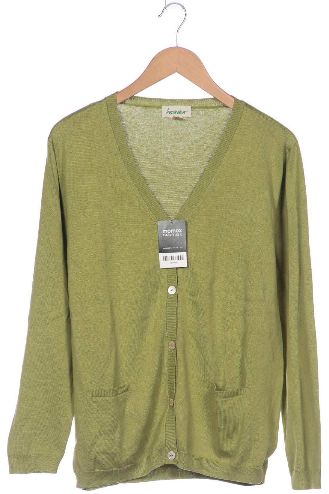 

hessnatur Damen Strickjacke, grün, Gr. 44