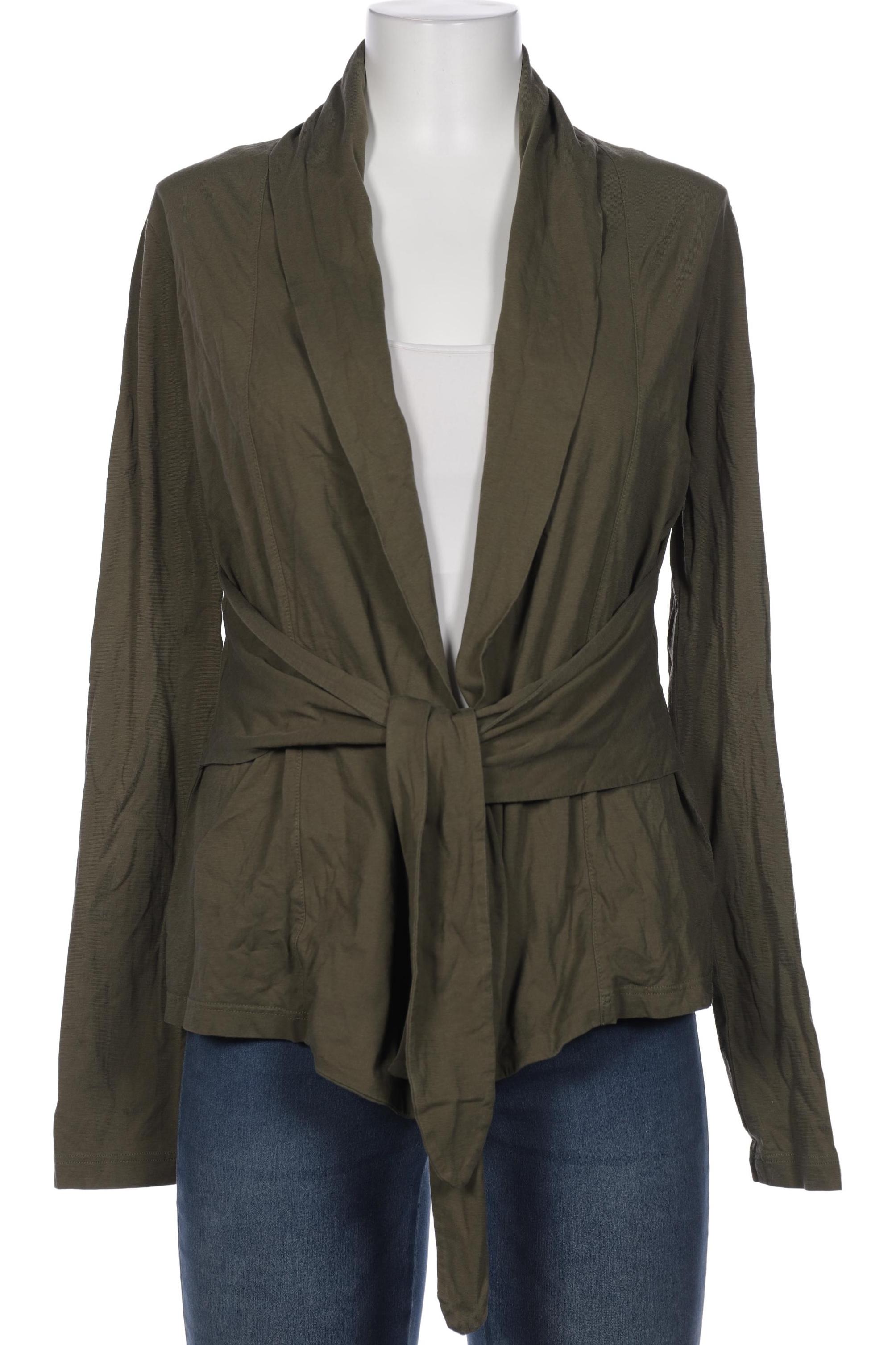 

hessnatur Damen Strickjacke, grün, Gr. 40
