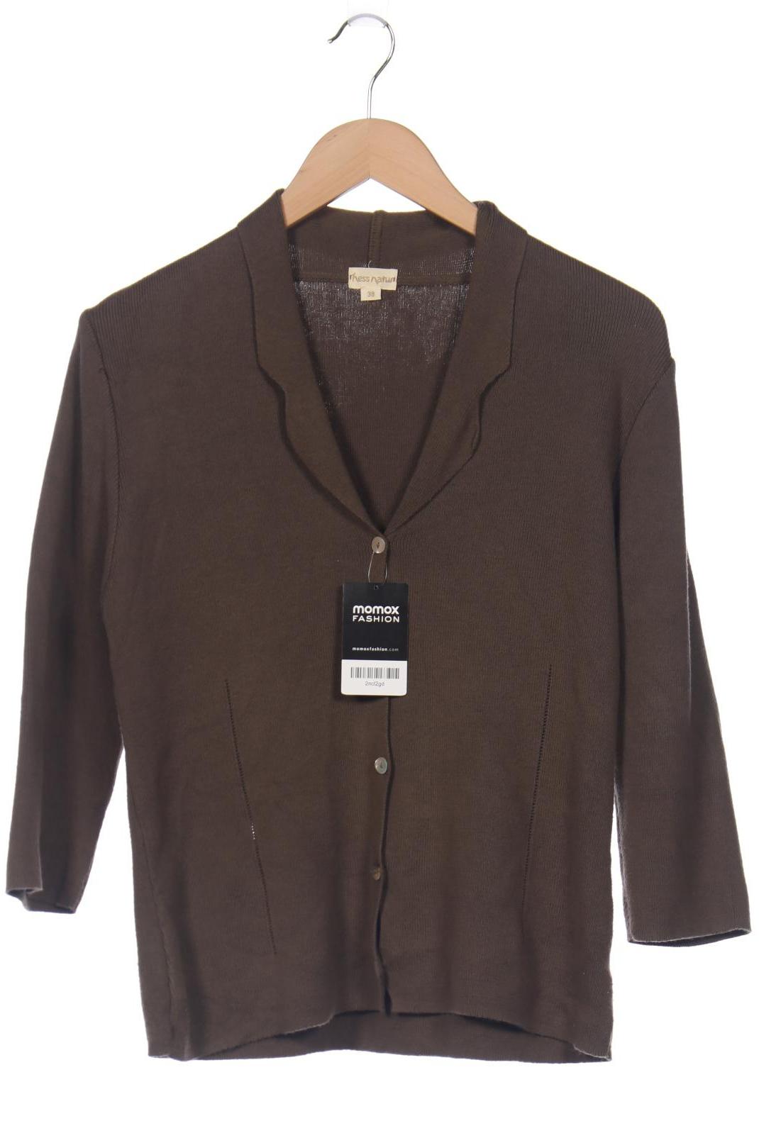 

hessnatur Damen Strickjacke, grün, Gr. 38