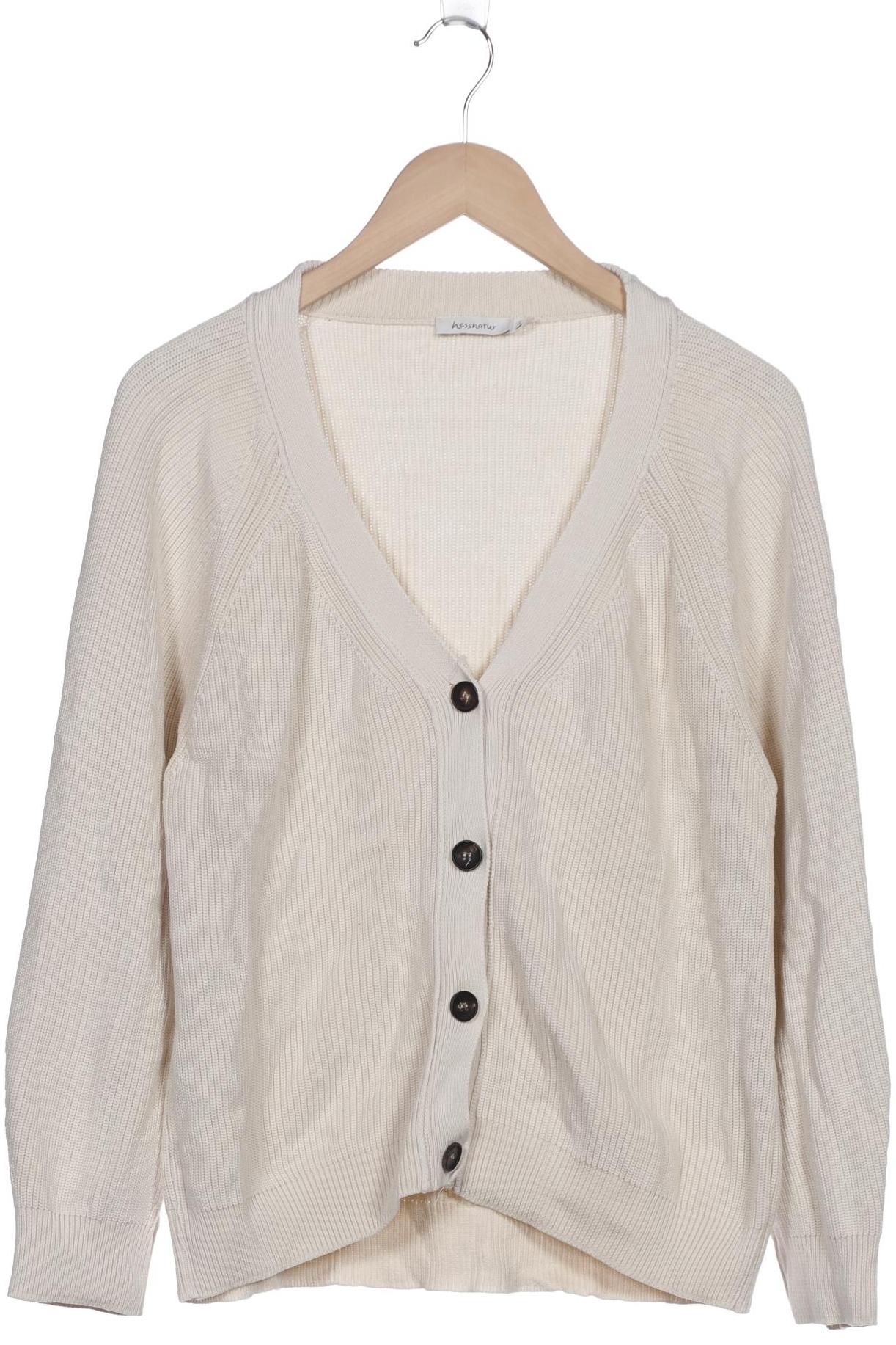 

hessnatur Damen Strickjacke, cremeweiß, Gr. 42