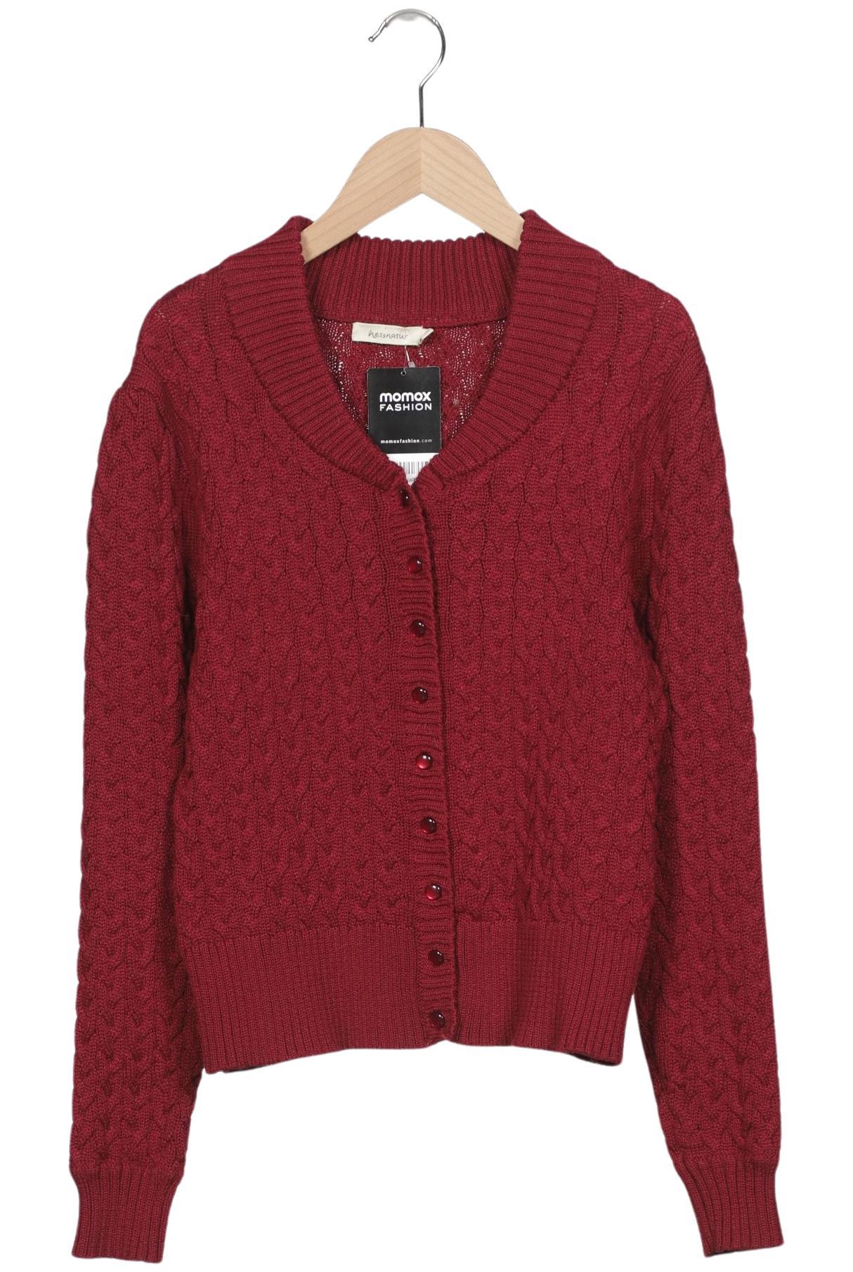

hessnatur Damen Strickjacke, rot, Gr. 38